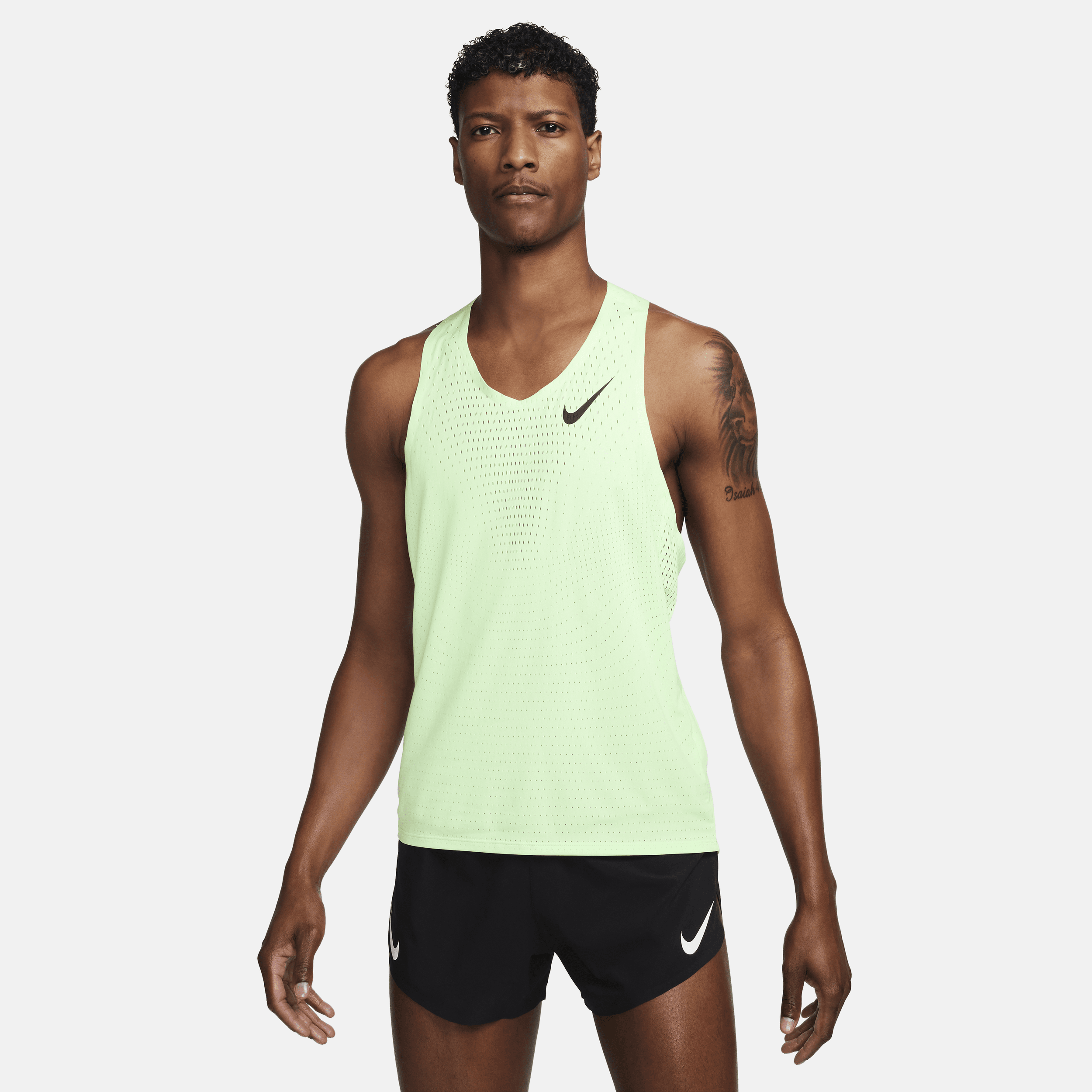 Nike AeroSwift Dri-FIT ADV-løbeundertrøje til mænd - grøn