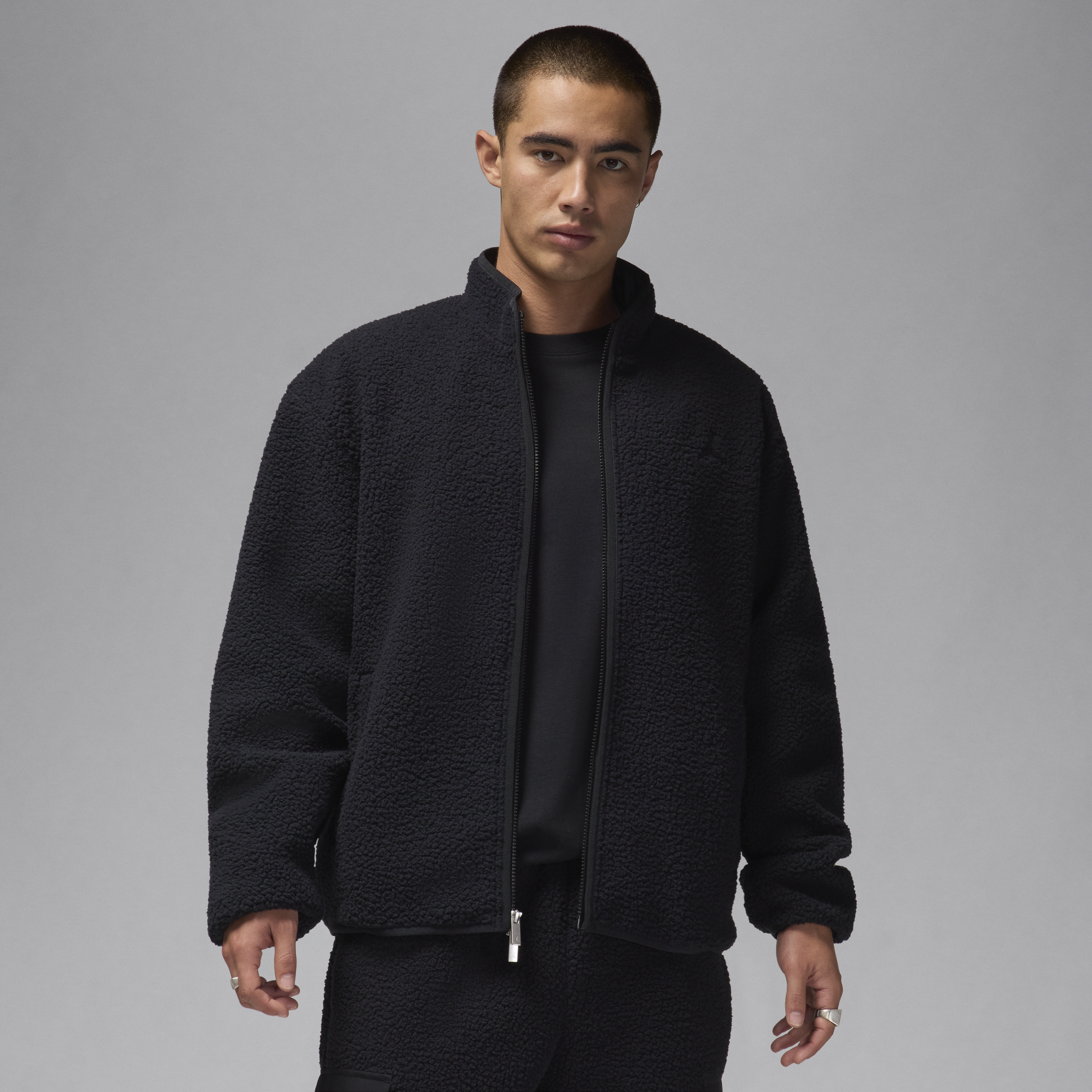 【ナイキ(NIKE)公式ストア】ジョーダン フライト メンズ ハイパイル フリース ジャケット FV7448-010 ブラック 【ナイキ(NIKE)公式ストア】ジョーダン フライト メンズ ハイパイル フリース ジャケット FV7448-010 ブラック