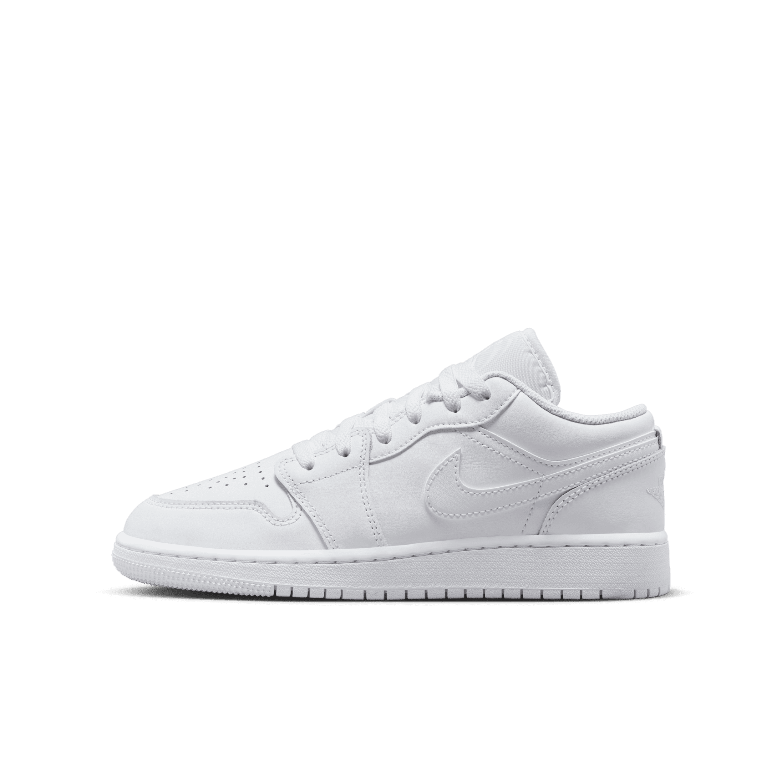 Air Jordan 1 Low-sko til større børn - hvid