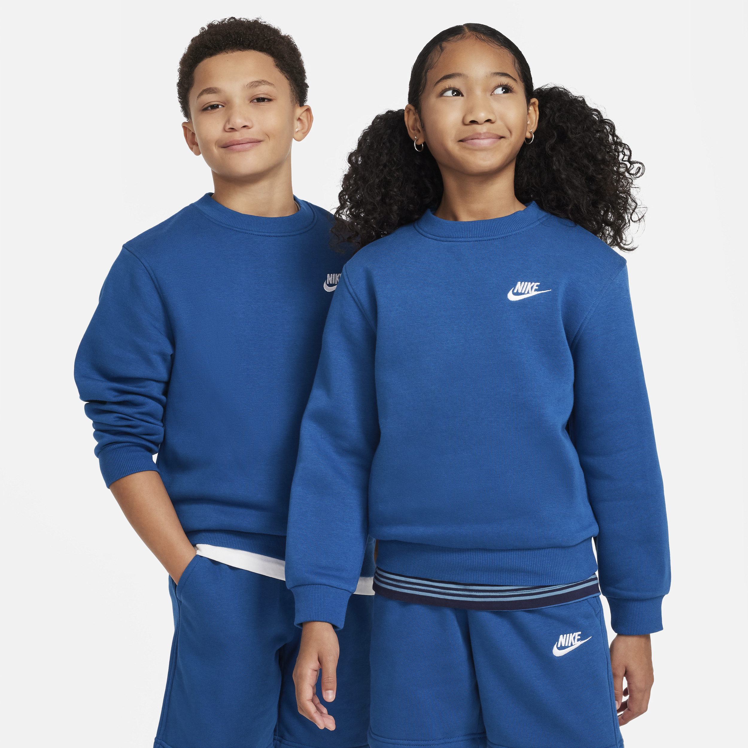 Nike Sportswear Club Fleece-sweatshirt til større børn - blå