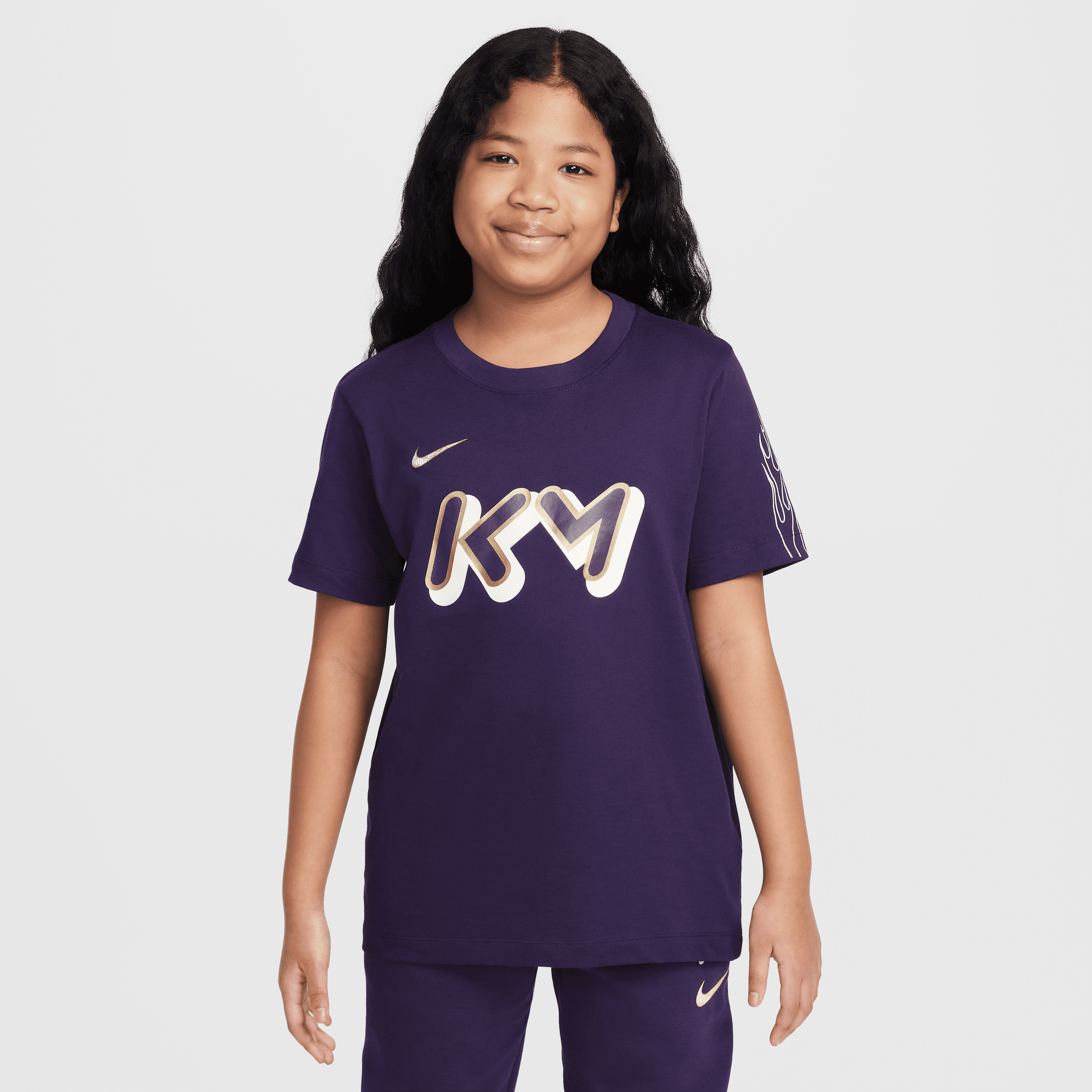 【ナイキ(NIKE)公式ストア】キリアン エムバペ ジュニア Dri-FIT Tシャツ HQ3248-535 パープル 【ナイキ(NIKE)公式ストア】キリアン エムバペ ジュニア Dri-FIT Tシャツ HQ3248-535 パープル