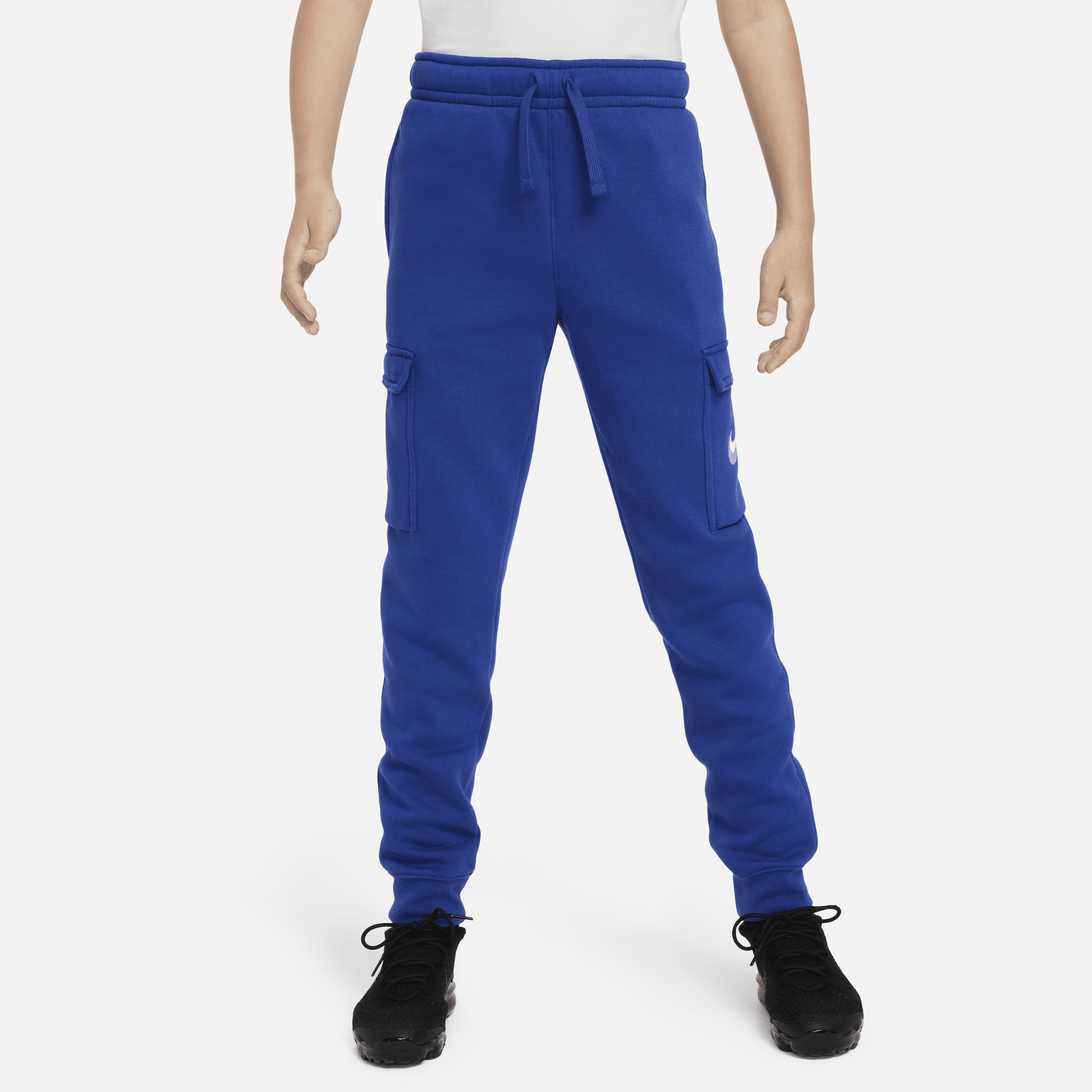 Nike Sportswear Pantalón cargo de tejido Fleece estampado - Niño - Azul