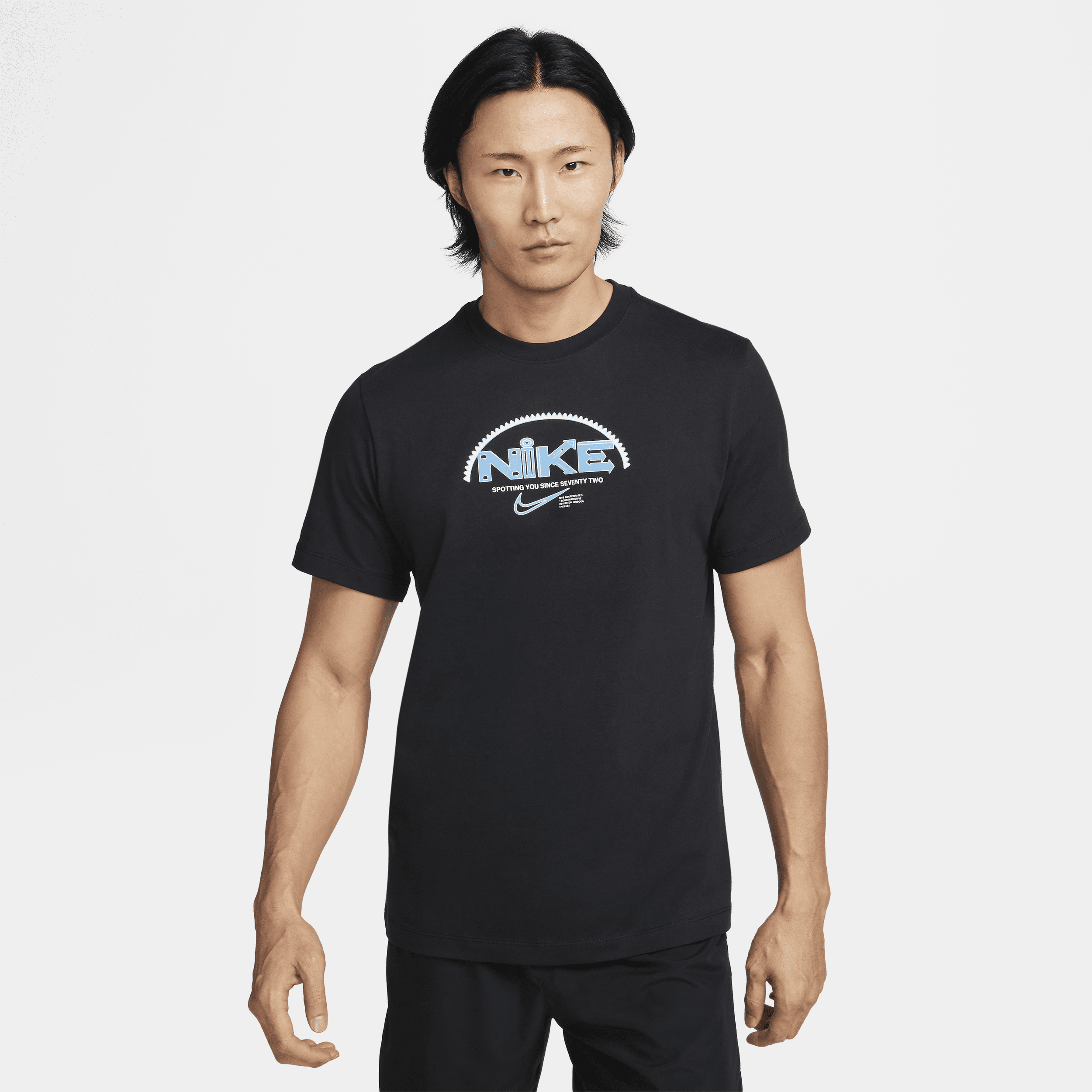 Nike Fitness-T-shirt til mænd - sort