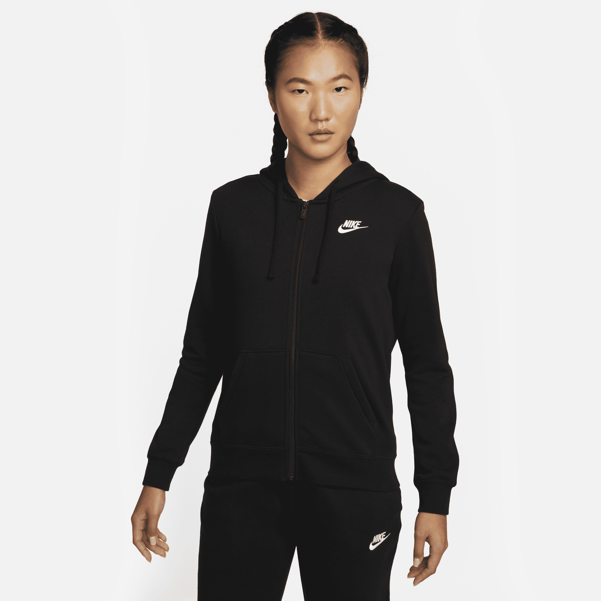 【ナイキ(NIKE)公式ストア】ナイキ スポーツウェア クラブ フリース ウィメンズ フルジップ パーカー DQ5472-010 ブラック 【ナイキ(NIKE)公式ストア】ナイキ スポーツウェア クラブ フリース ウィメンズ フルジップ パーカー DQ5472-010 ブラック