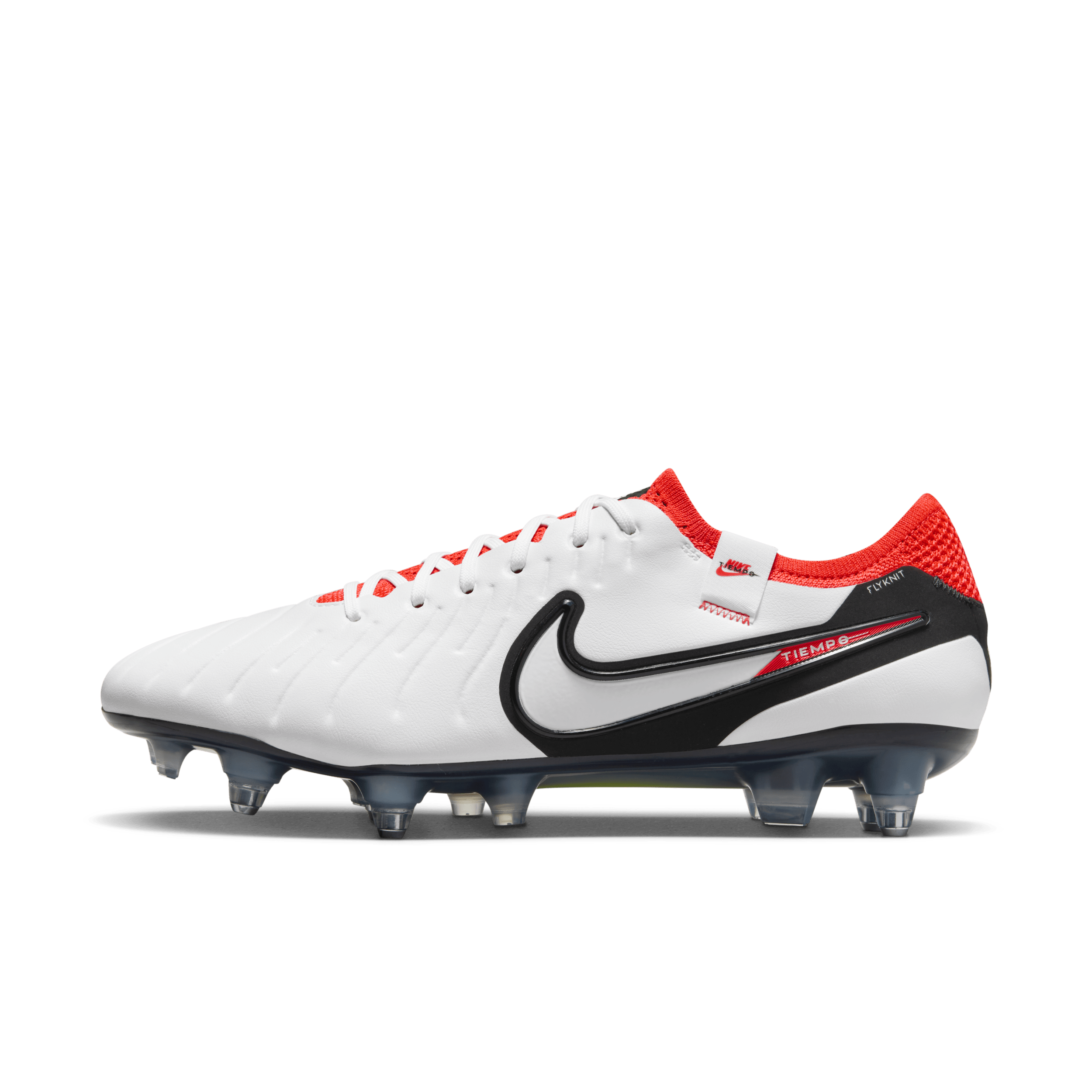 Nike Tiempo Legend 10 Elite-fodboldstøvler (low-top) til blødt underlag - hvid