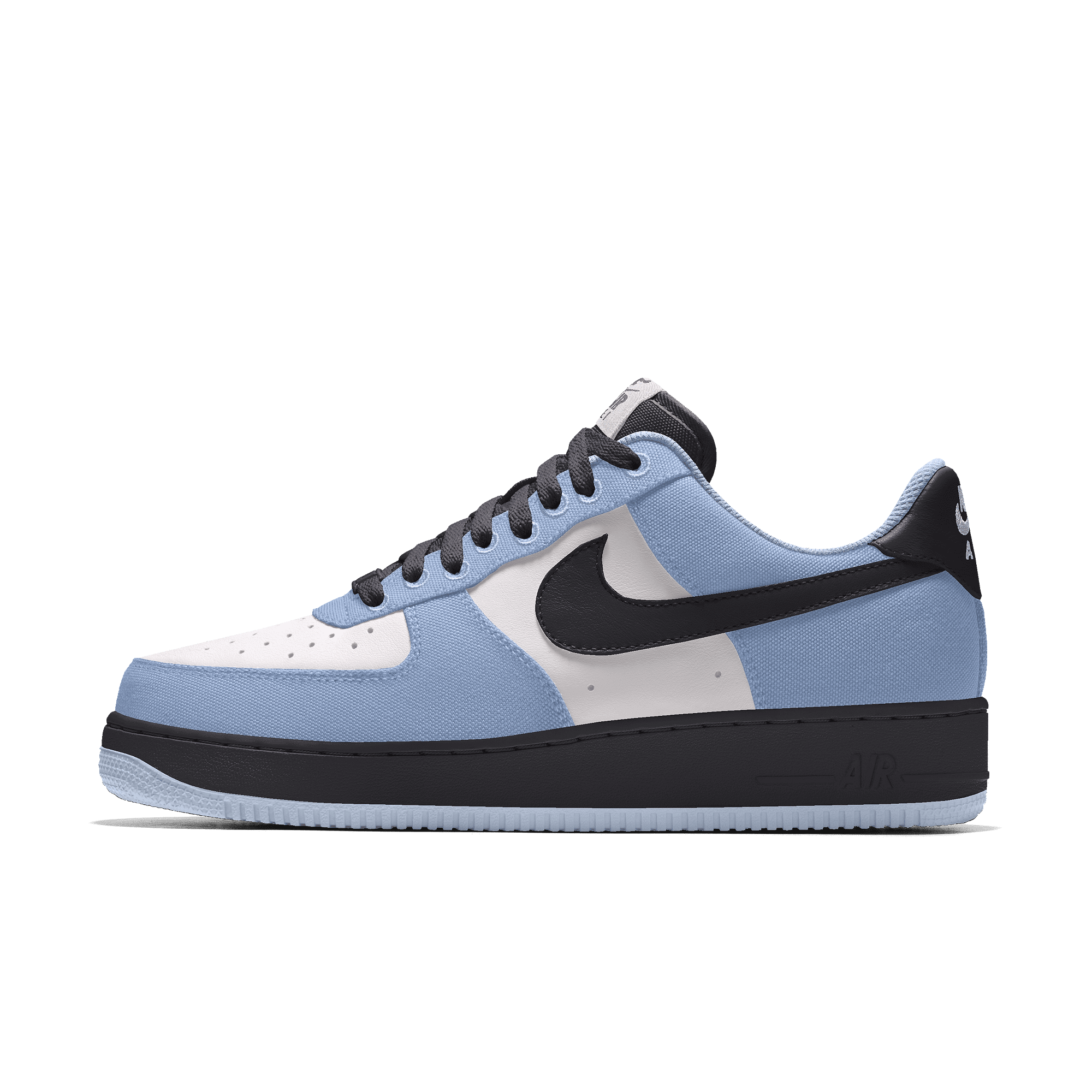 Custom Nike Air Force 1 Low By You-sko til kvinder - blå