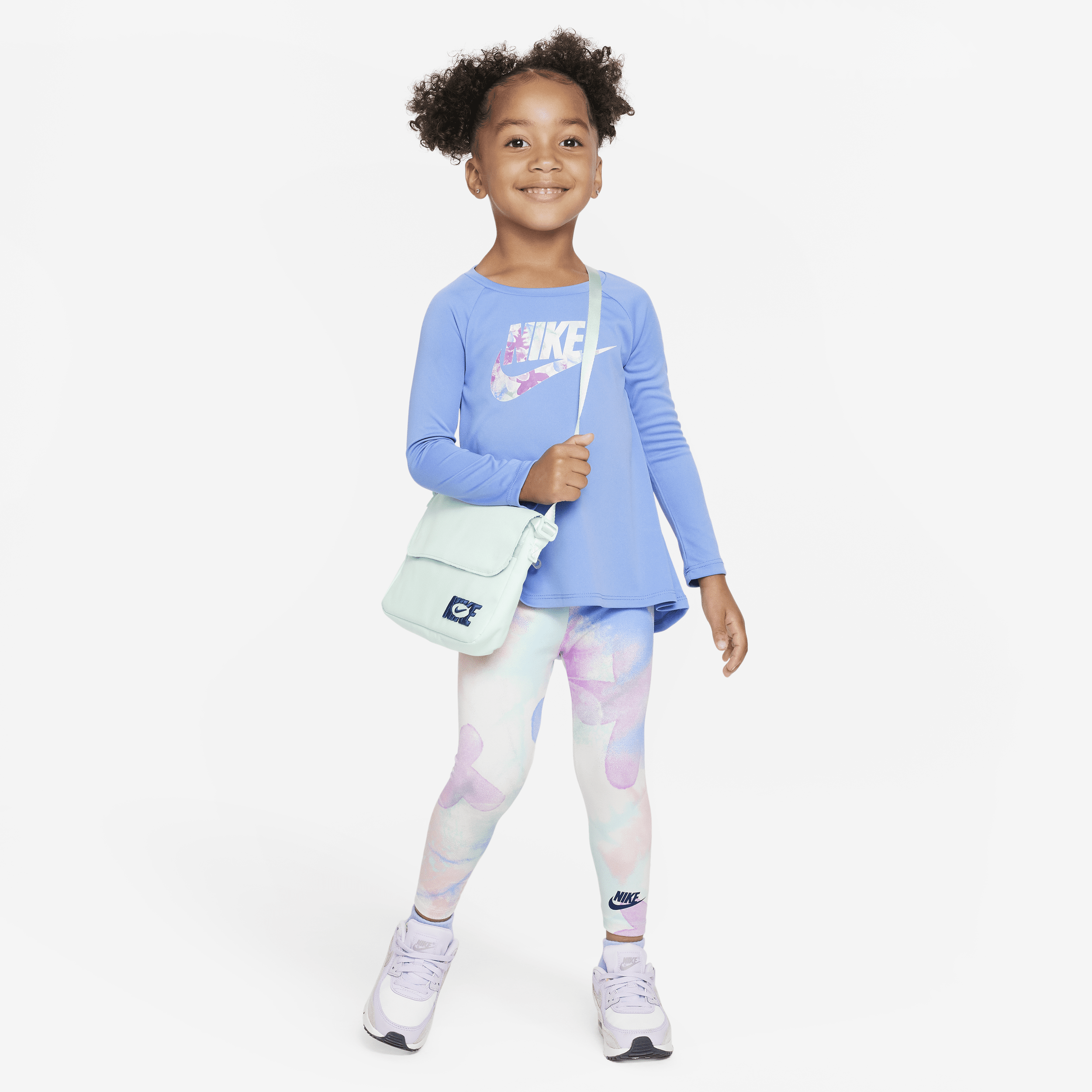 Todelt Nike Sci-Dye Dri-FIT-leggingssæt til småbørn - blå