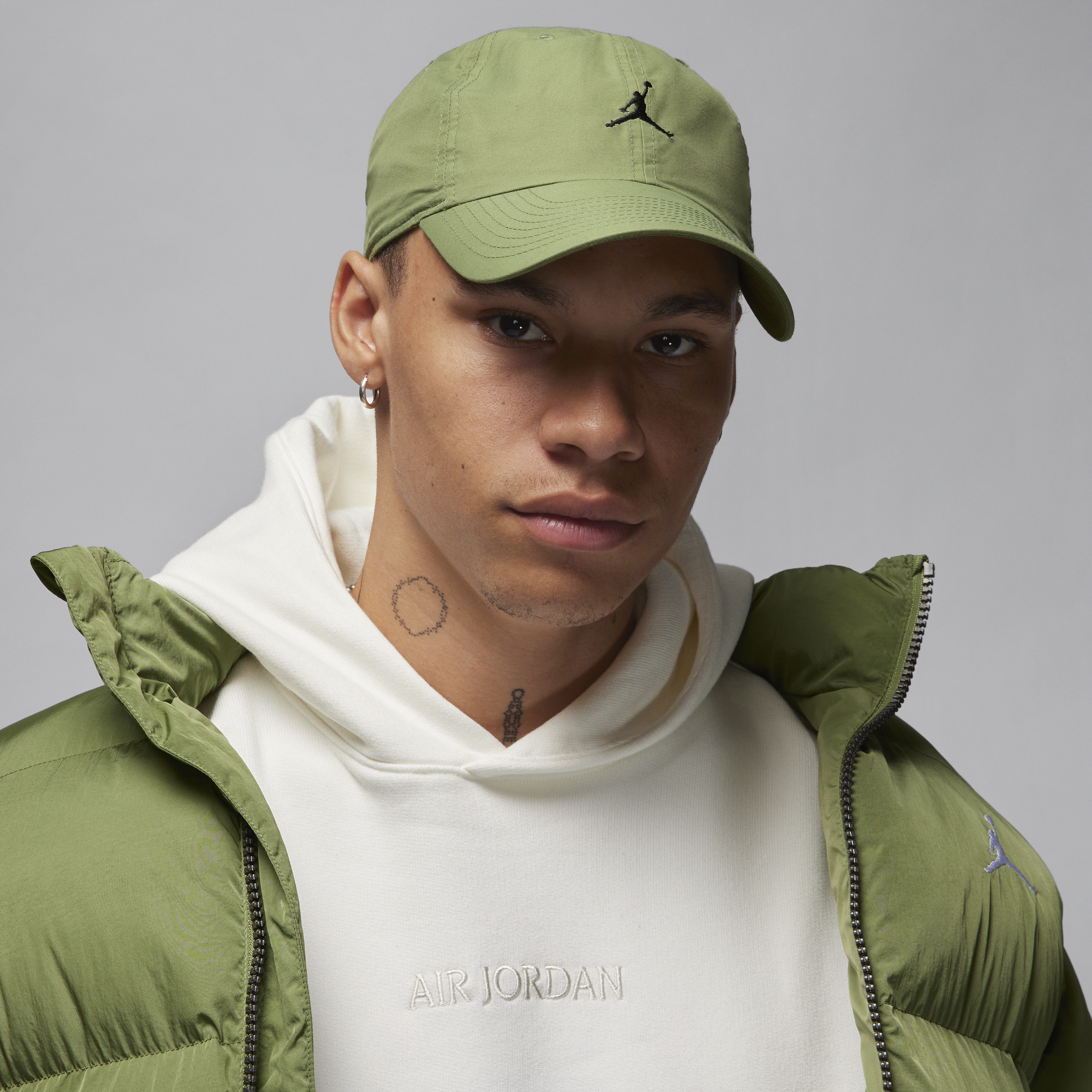 Nike Justerbar, ustruktureret Jordan Club Cap-kasket - grøn