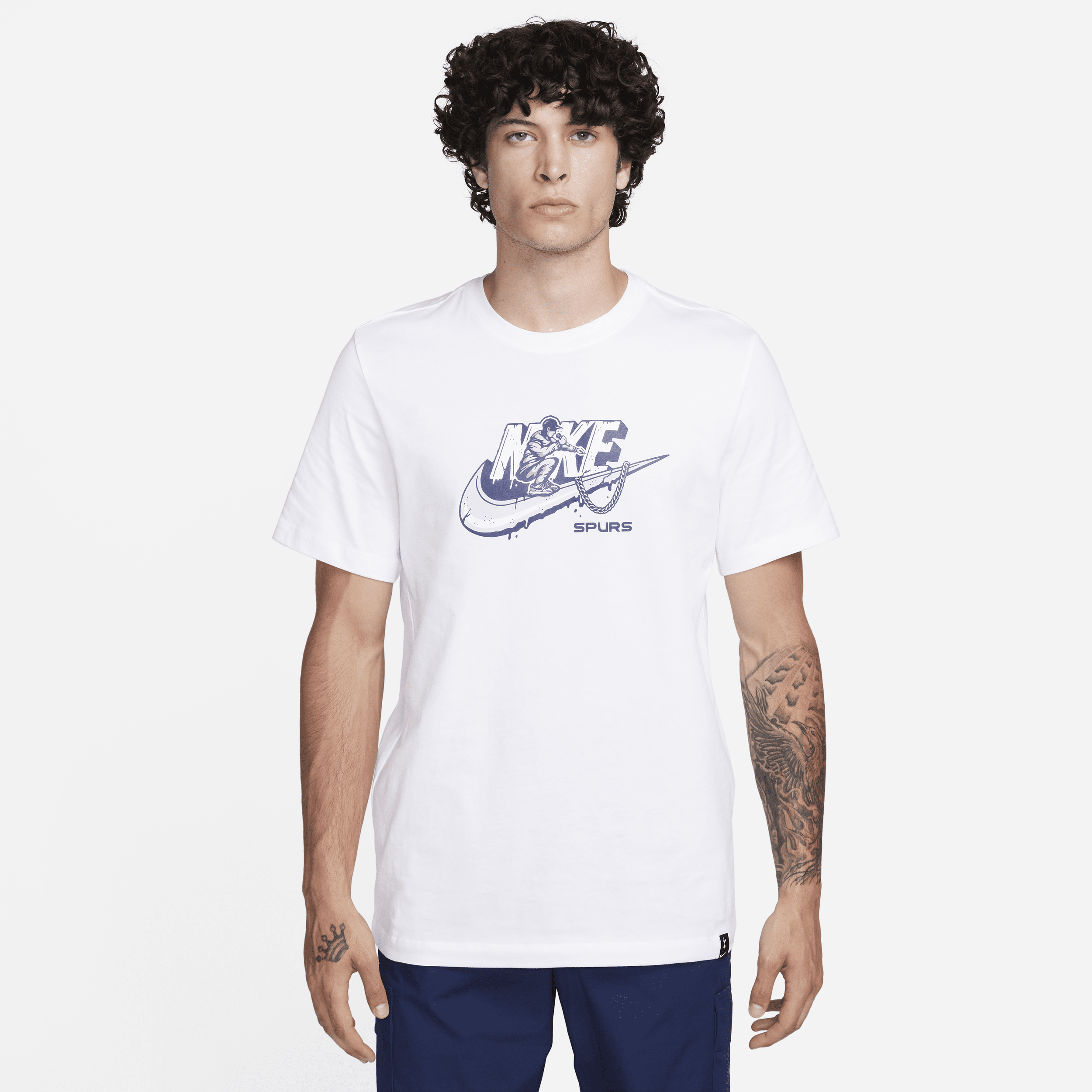 Tottenham Hotspur Nike-T-shirt til mænd - hvid