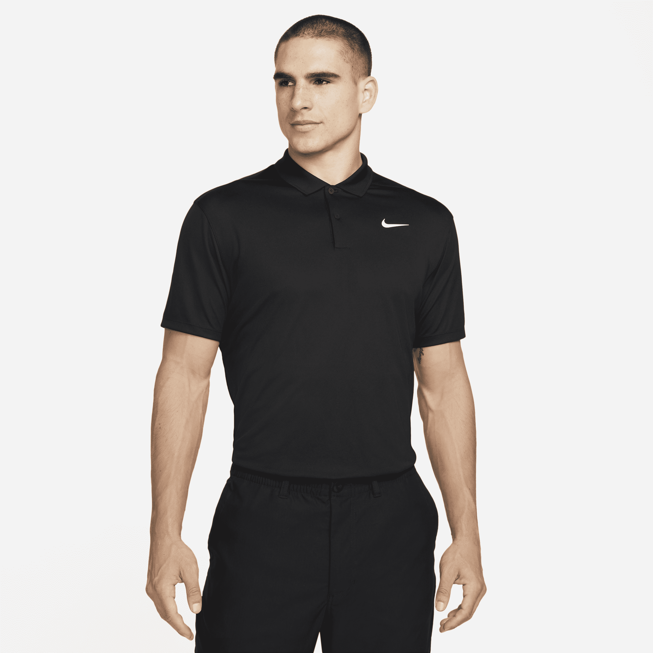 NikeCourt Dri-FIT - tennispolo til mænd - sort