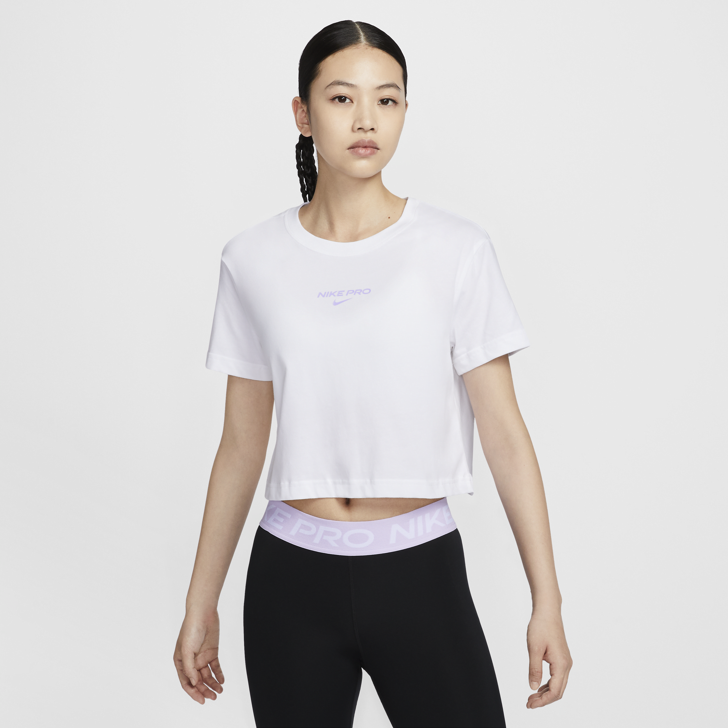 【ナイキ(NIKE)公式ストア】ナイキ プロ ウィメンズ Dri-FIT ショートスリーブ クロップド Tシャツ FV4299-100 ホワイト 【ナイキ(NIKE)公式ストア】ナイキ プロ ウィメンズ Dri-FIT ショートスリーブ クロップド Tシャツ FV4299-100 ホワイト