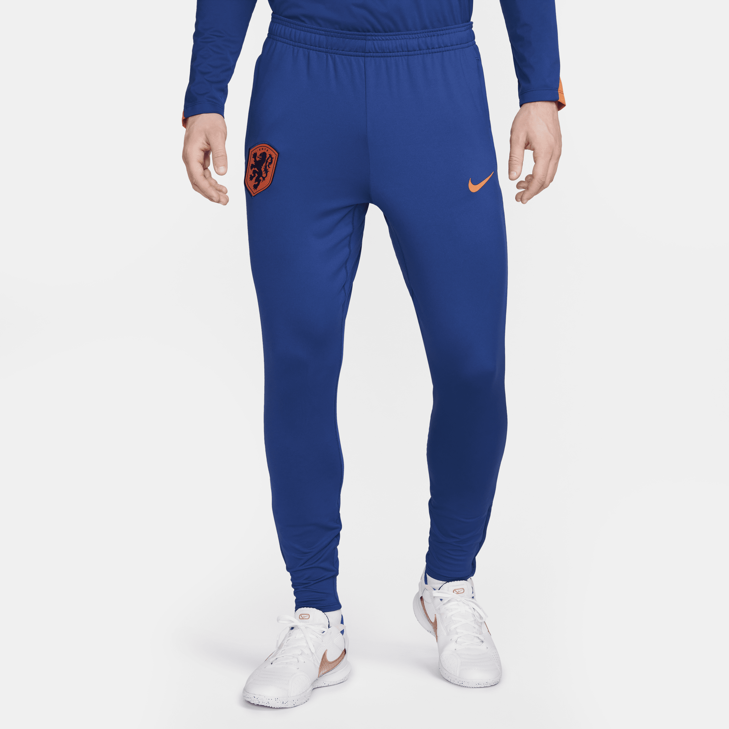 Nederland Strike Nike Dri-FIT knit voetbalbroek voor heren - Blauw