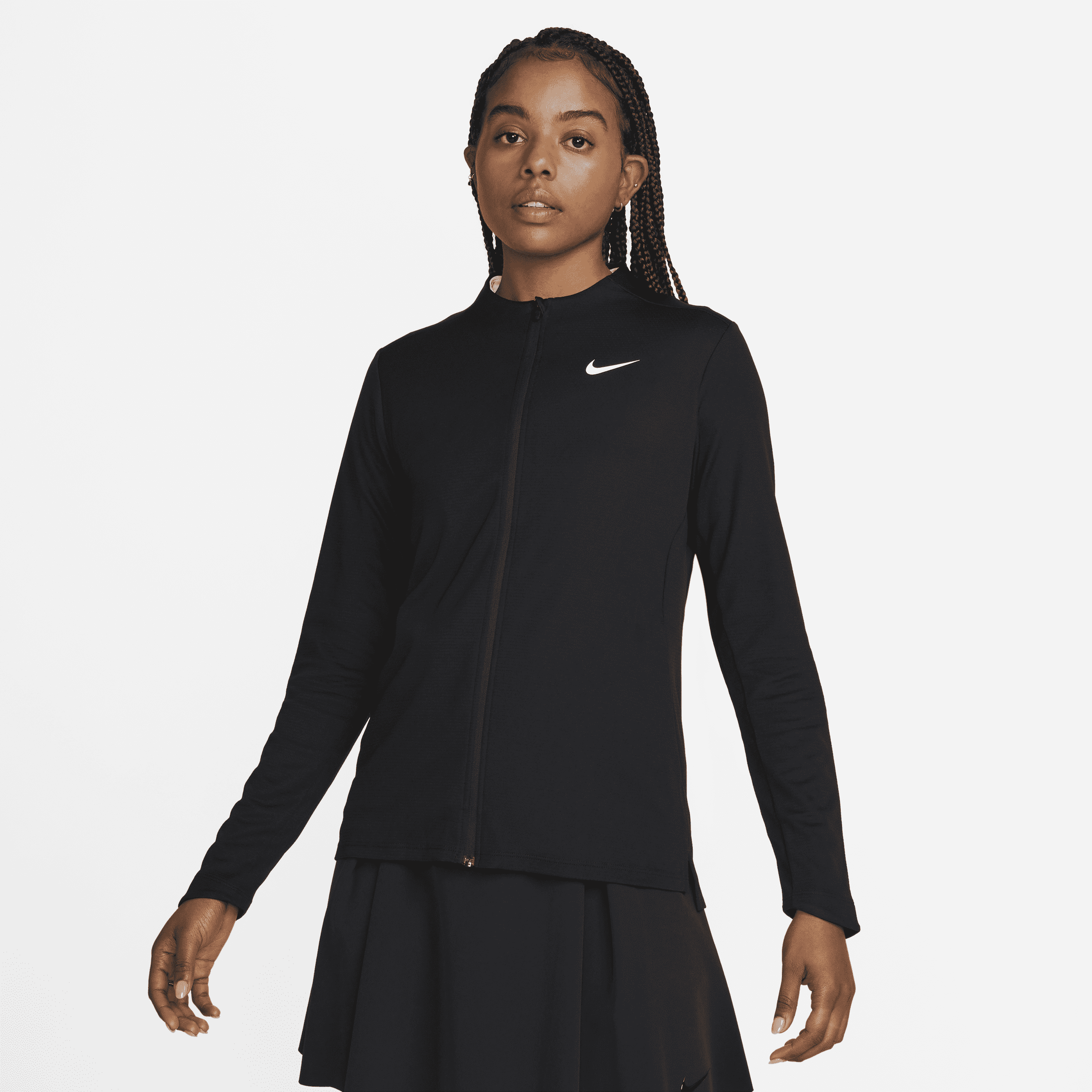 Top con zip a tutta lunghezza Nike Dri-FIT UV Advantage – Donna - Nero