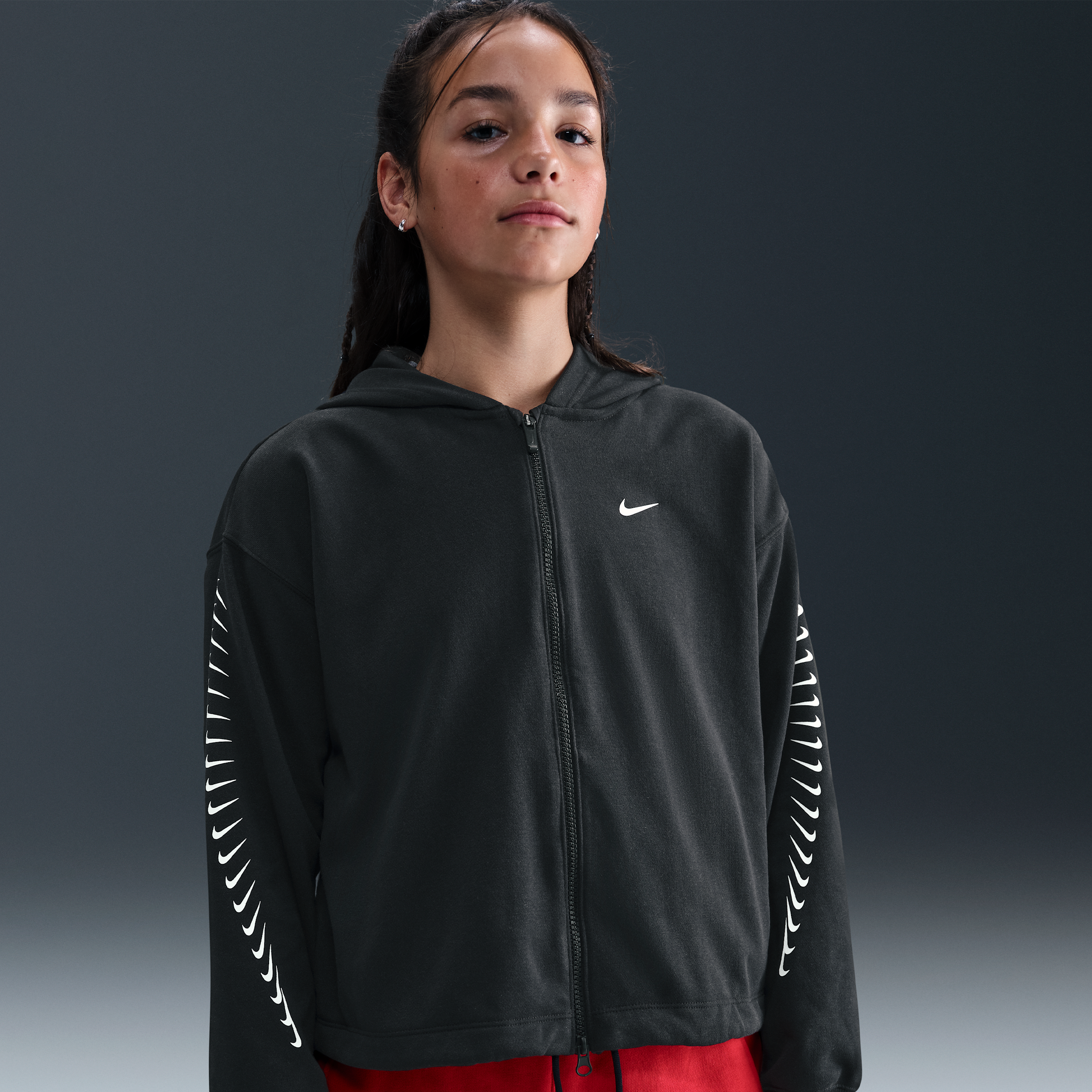 Felpa in fleece Dri-FIT Nike – Bambina/Ragazza - Nero