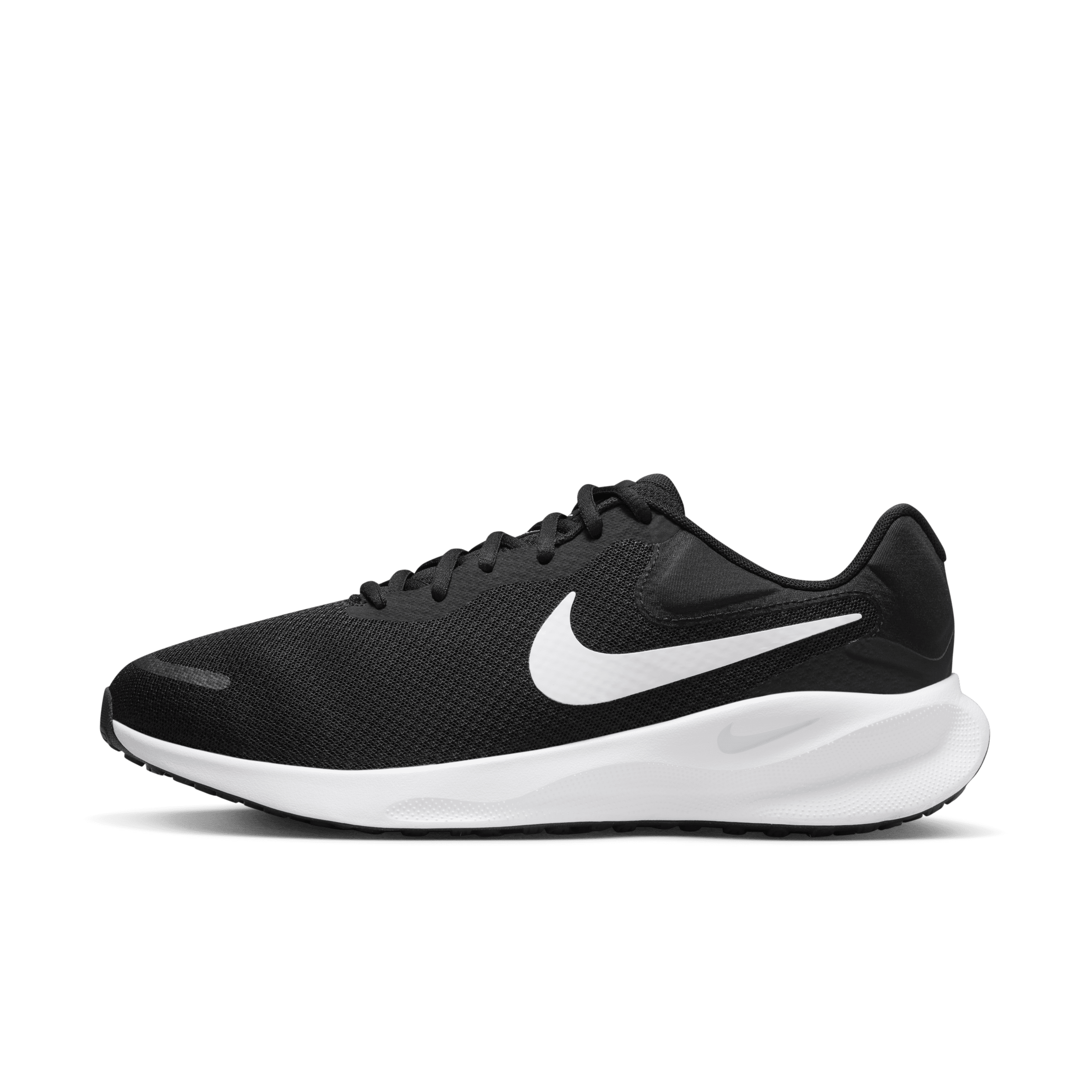Nike Revolution 7 hardloopschoenen voor heren (extra breed, straat) - Zwart