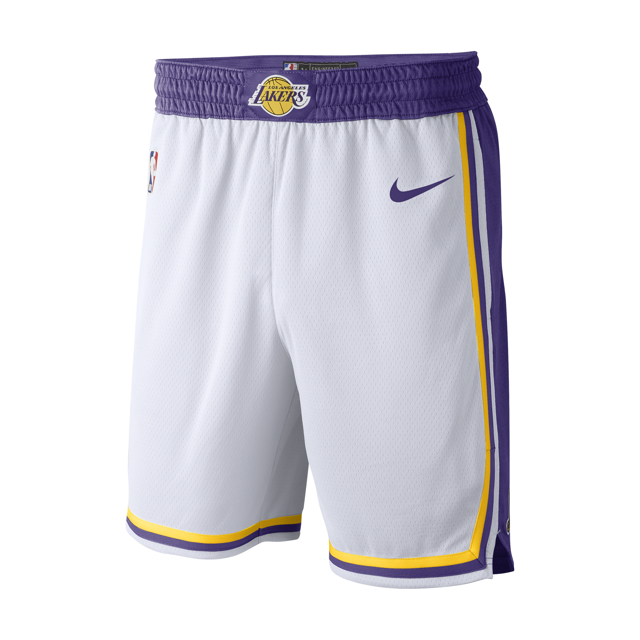 Los Angeles Lakers Nike NBA Swingman-shorts til mænd - hvid