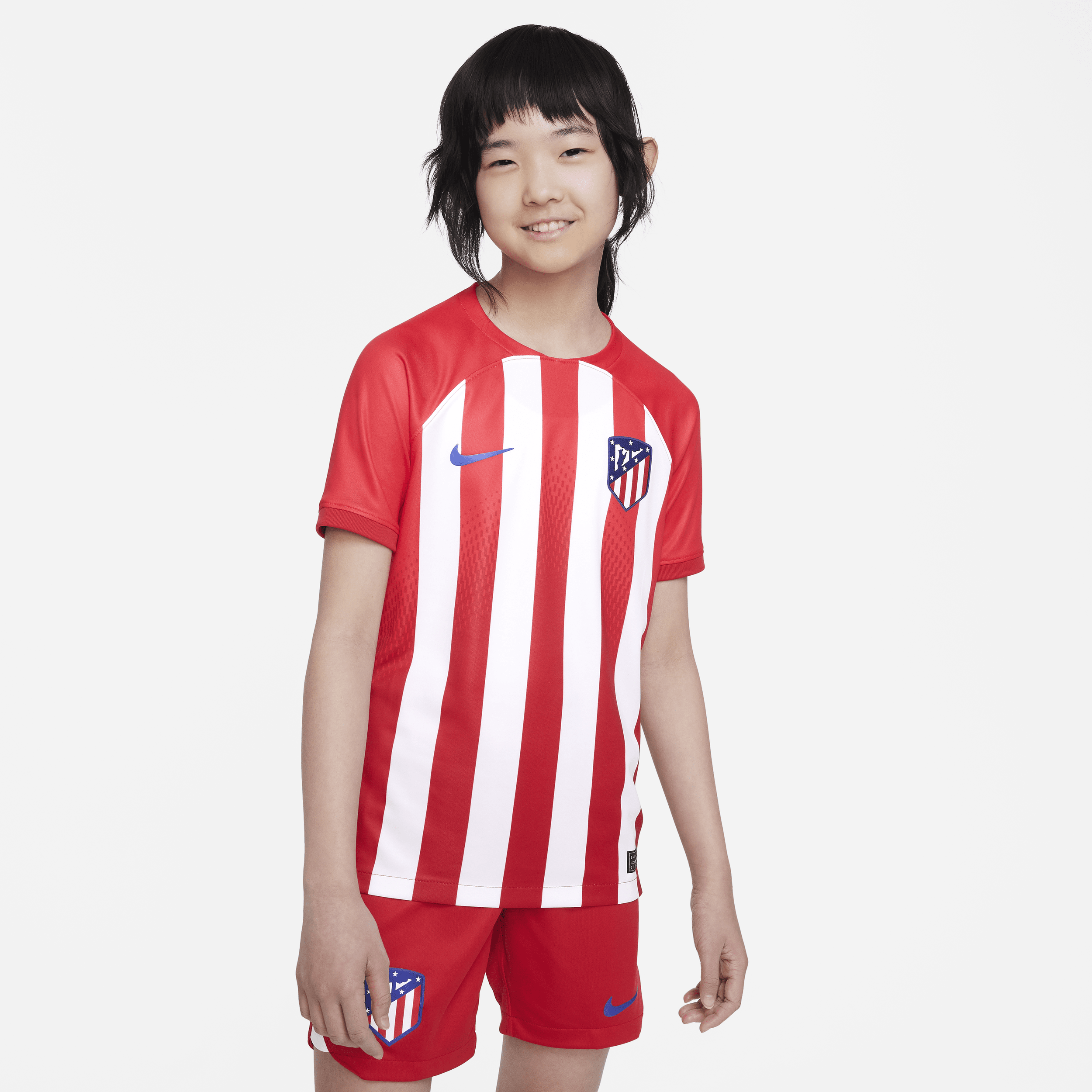 Atlético Madrid 2023/24 Stadium Thuis Nike Dri-FIT voetbalshirt voor kids - Rood