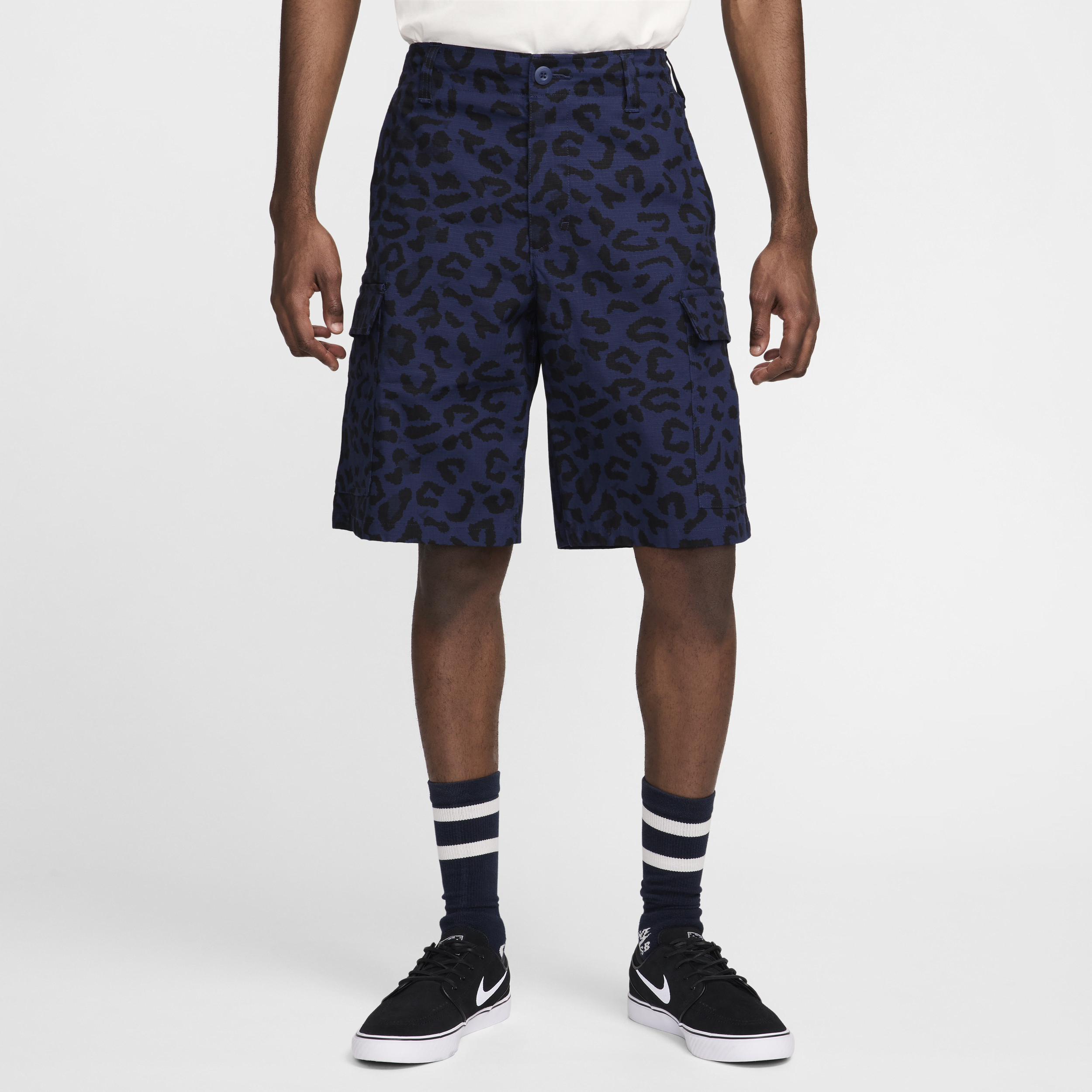 Nike SB Kearny shorts met volledige print voor heren - Blauw