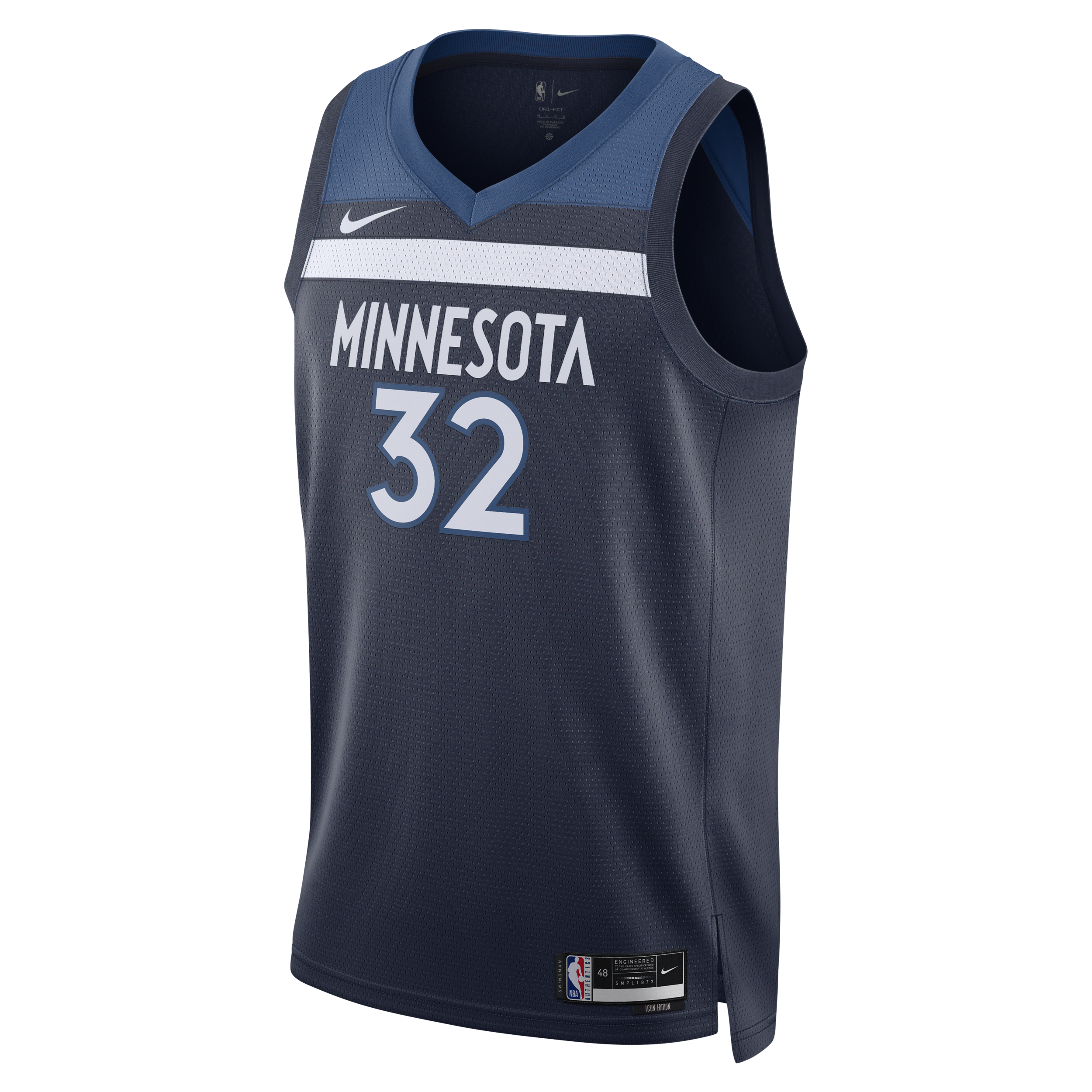 Minnesota Timberwolves Icon Edition 2022/23 Nike Dri-FIT Swingman NBA-jersey voor heren - Blauw