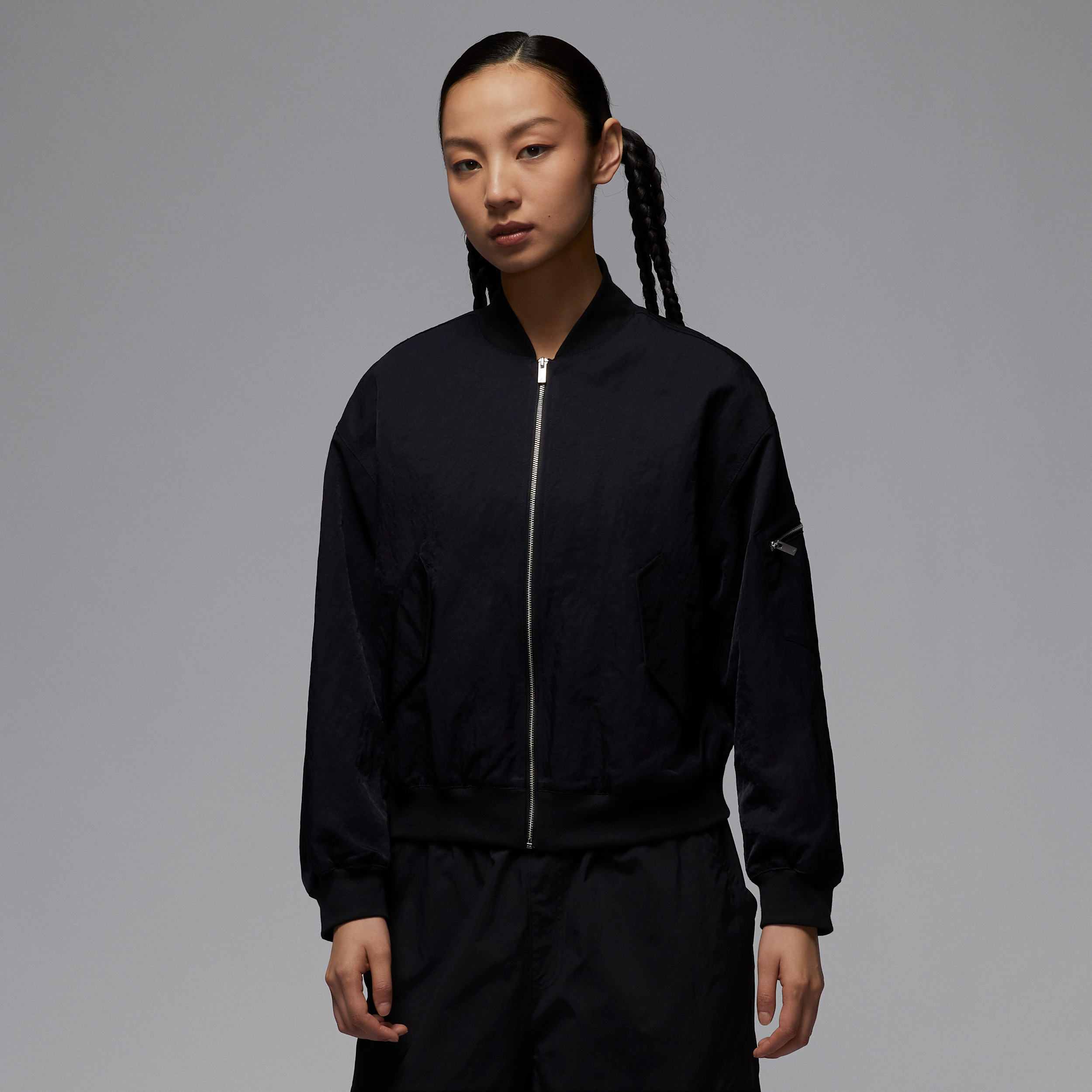 【ナイキ(NIKE)公式ストア】ジョーダン フライト レネゲード ウィメンズジャケット HJ0545-010 ブラック 【ナイキ(NIKE)公式ストア】ジョーダン フライト レネゲード ウィメンズジャケット HJ0545-010 ブラック