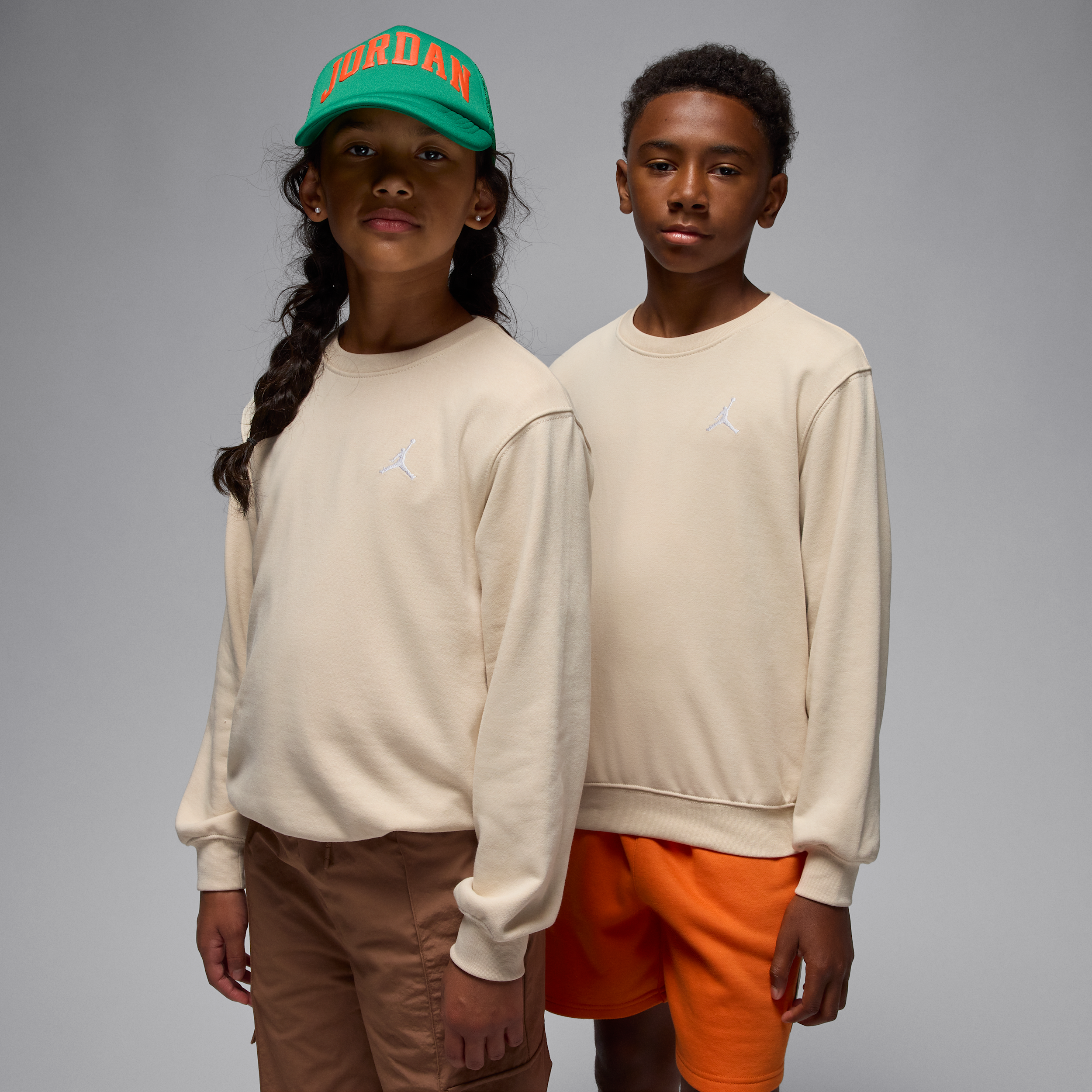 【ナイキ(NIKE)公式ストア】ジョーダン ブルックリン フレンチテリー ジュニア クルー IO6079-258 ブラウン 【ナイキ(NIKE)公式ストア】ジョーダン ブルックリン フレンチテリー ジュニア クルー IO6079-258 ブラウン