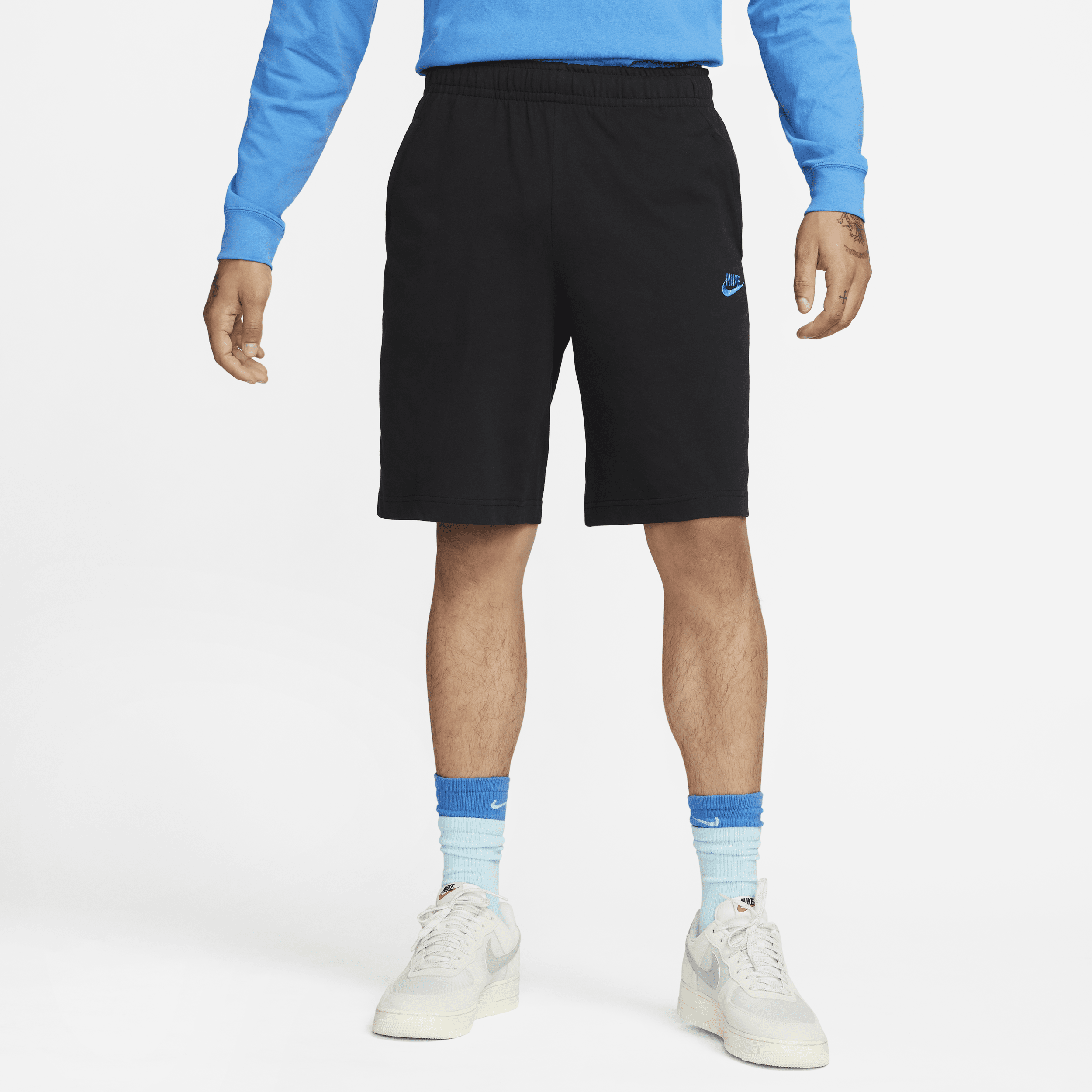 Nike Sportswear Club-jerseyshorts til mænd - sort