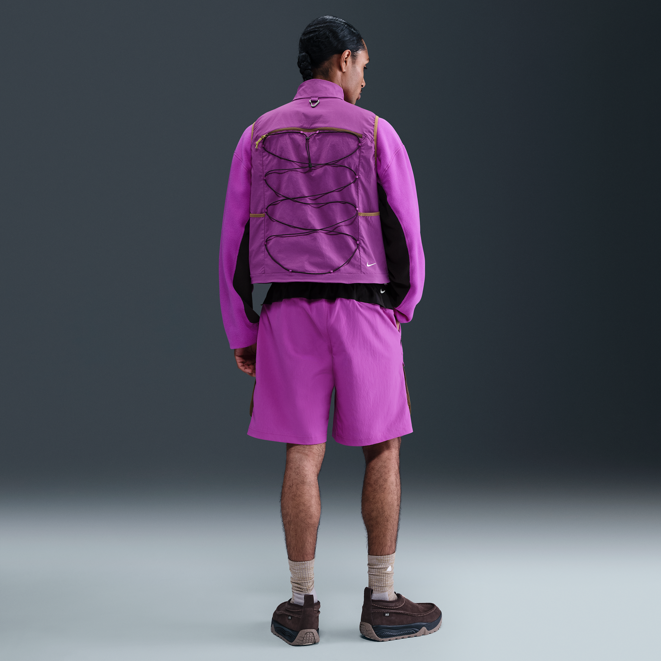 Nike ACG 'Smith Summit' Men's Cargo Shorts - Purple - Nylon