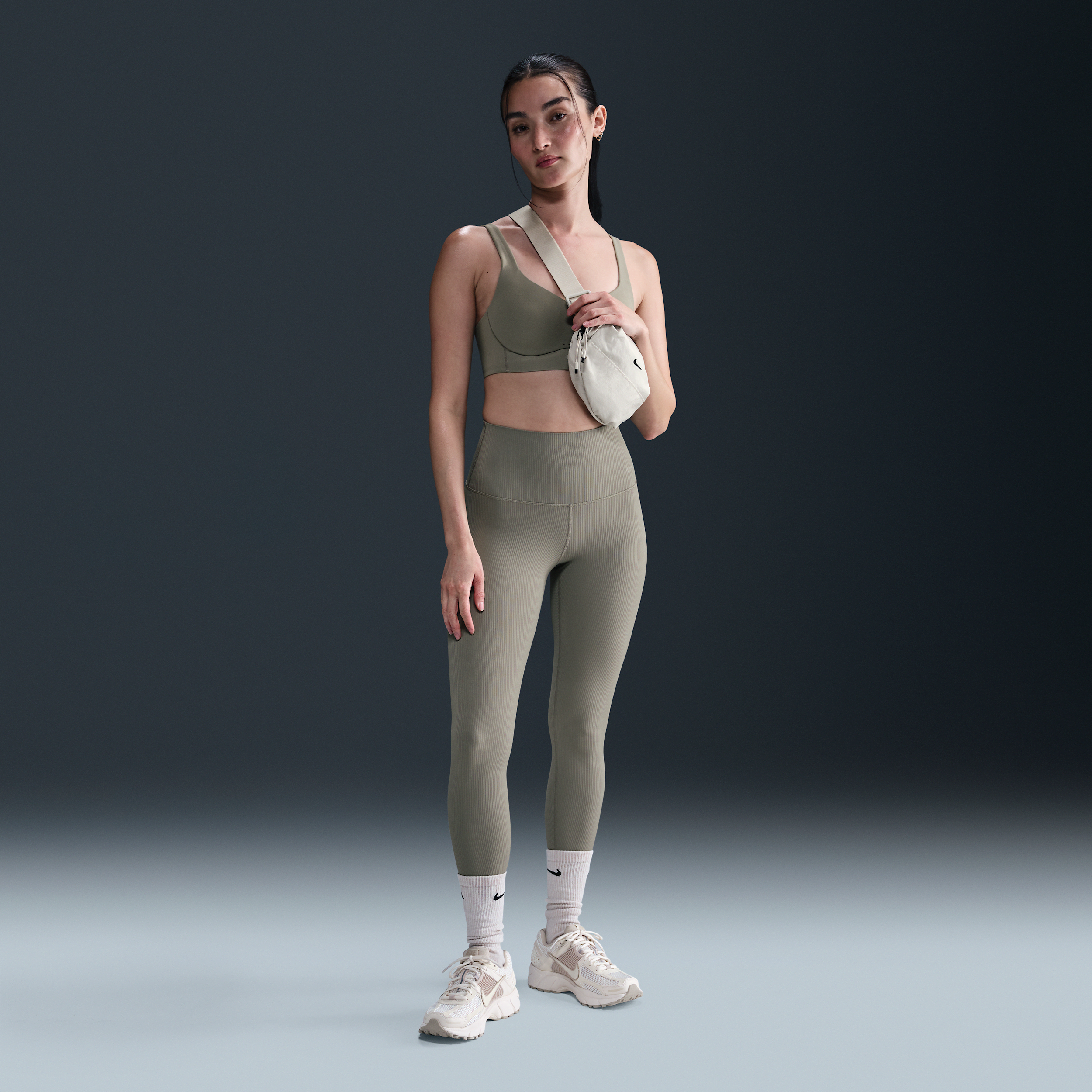 【ナイキ(NIKE)公式ストア】ナイキ ゼンビー リブ ウィメンズ ジェントルサポート ハイウエスト 7/8 レギンス HF1444-320 グリーン 【ナイキ(NIKE)公式ストア】ナイキ ゼンビー リブ ウィメンズ ジェントルサポート ハイウエスト 7/8 レギンス HF1444-320 グリーン