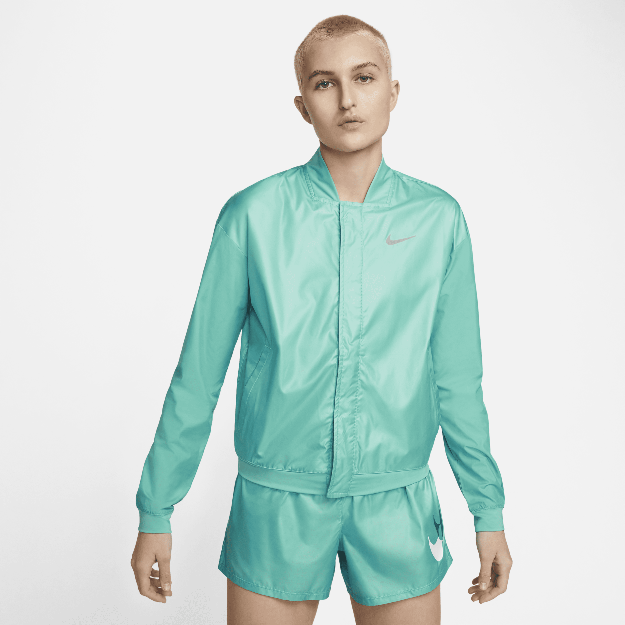 Nike Swoosh Run-løbejakke til kvinder - grøn