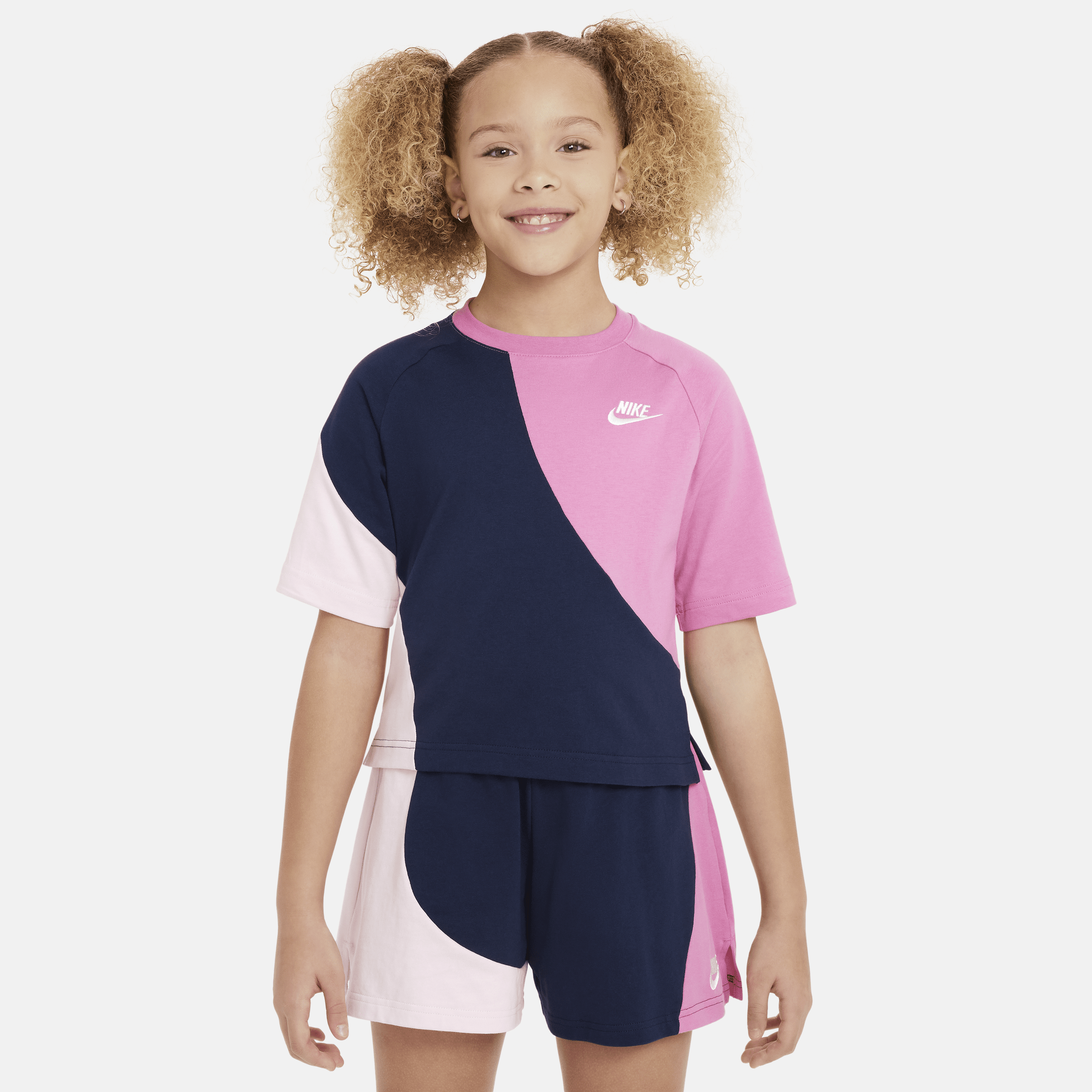 Nike Sportswear jersey meisjestop - Blauw