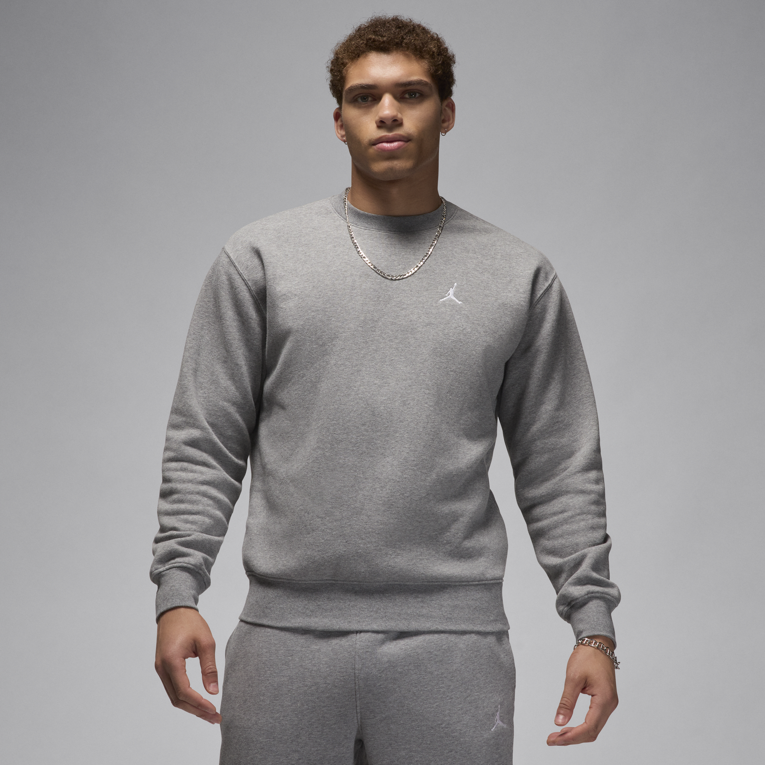 【ナイキ(NIKE)公式ストア】ジョーダン ブルックリン フリース メンズ クルーネック スウェットシャツ FV7293-091 グレー 【ナイキ(NIKE)公式ストア】ジョーダン ブルックリン フリース メンズ クルーネック スウェットシャツ FV7293-091 グレー