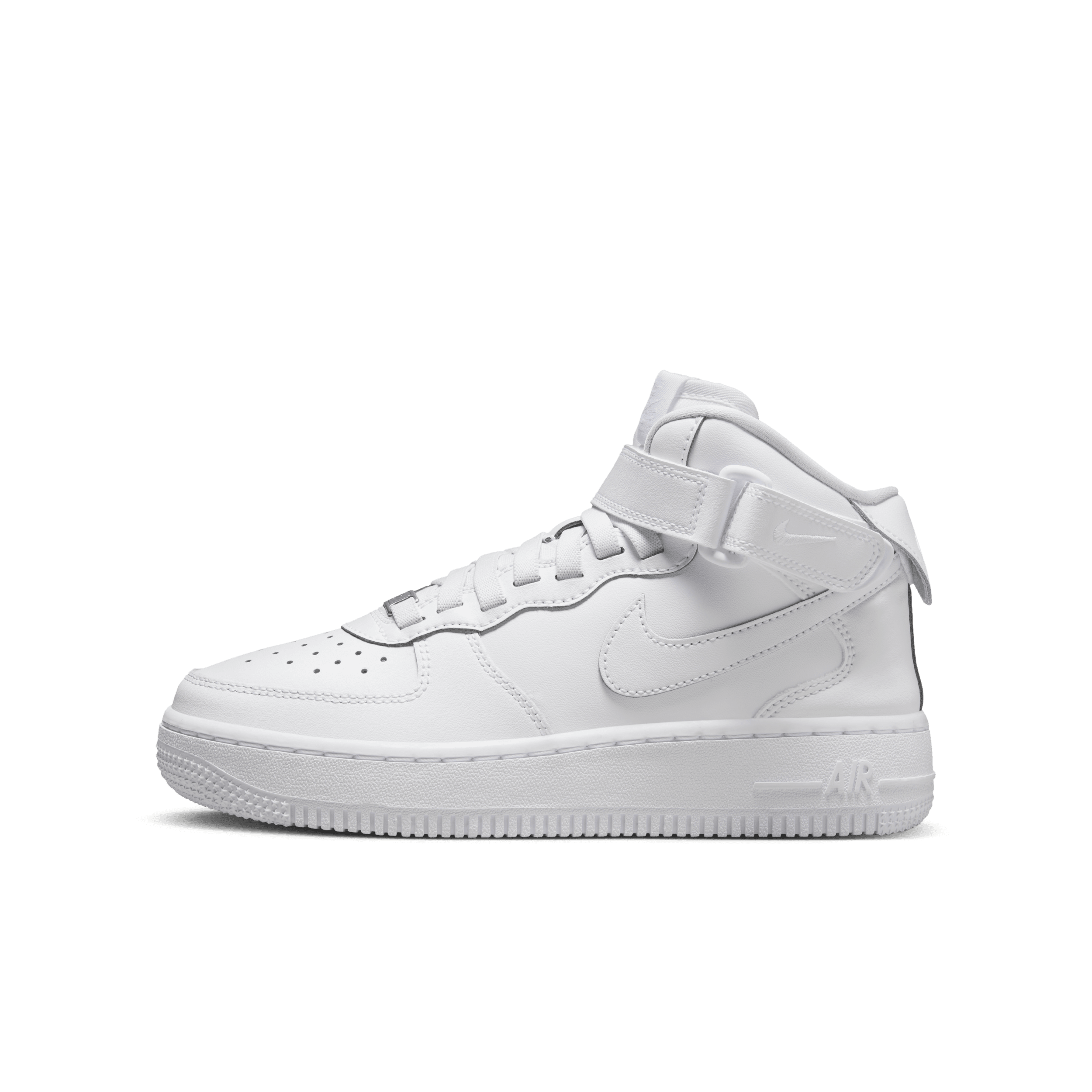 Nike Air Force 1 Mid EasyOn-sko til større børn - hvid