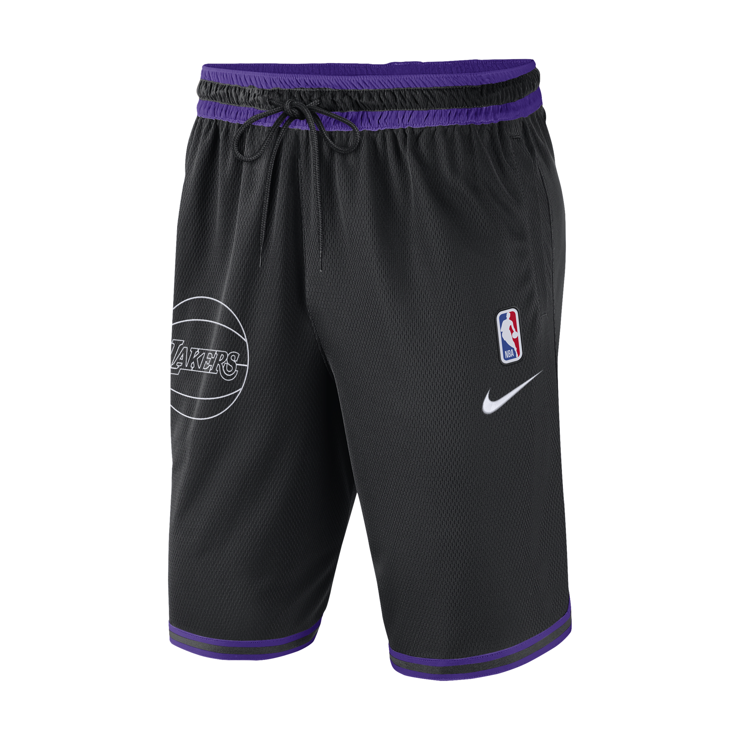 Los Angeles Lakers DNA Nike Dri-FIT NBA-herenshorts - Zwart