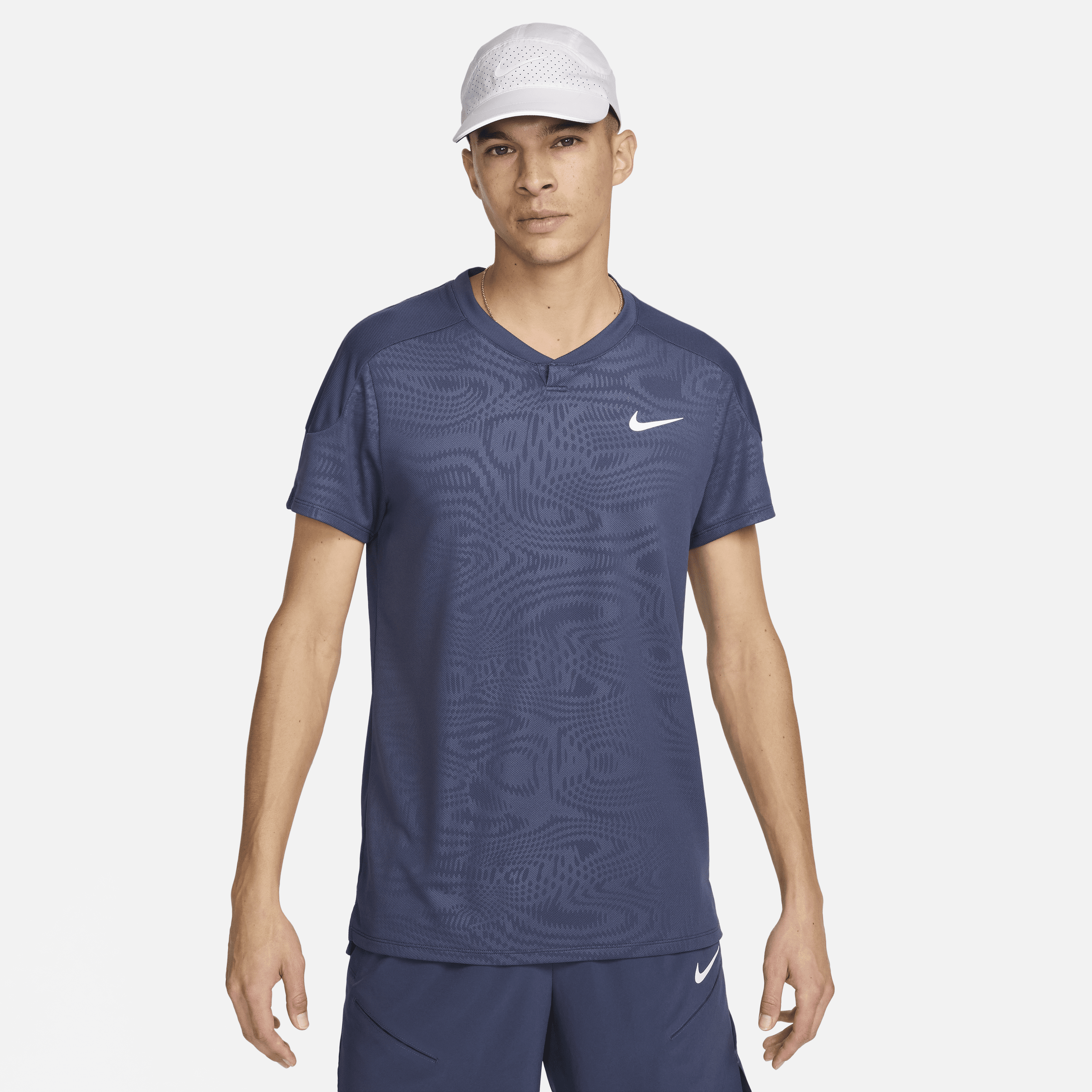 NikeCourt Slam Dri-FIT-tennisoverdel til mænd - blå
