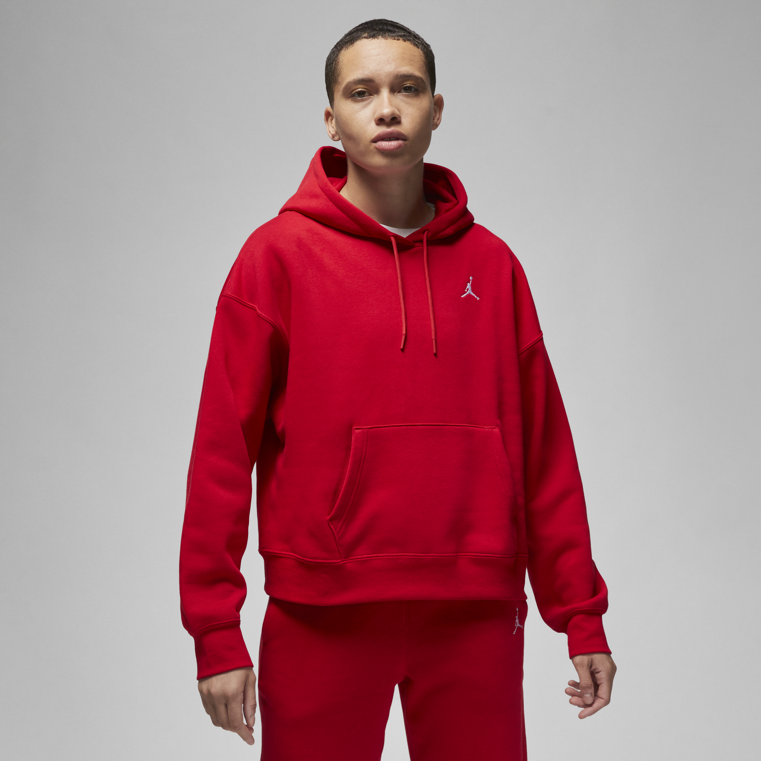 Jordan Brooklyn Fleece-hættetrøje til kvinder - rød