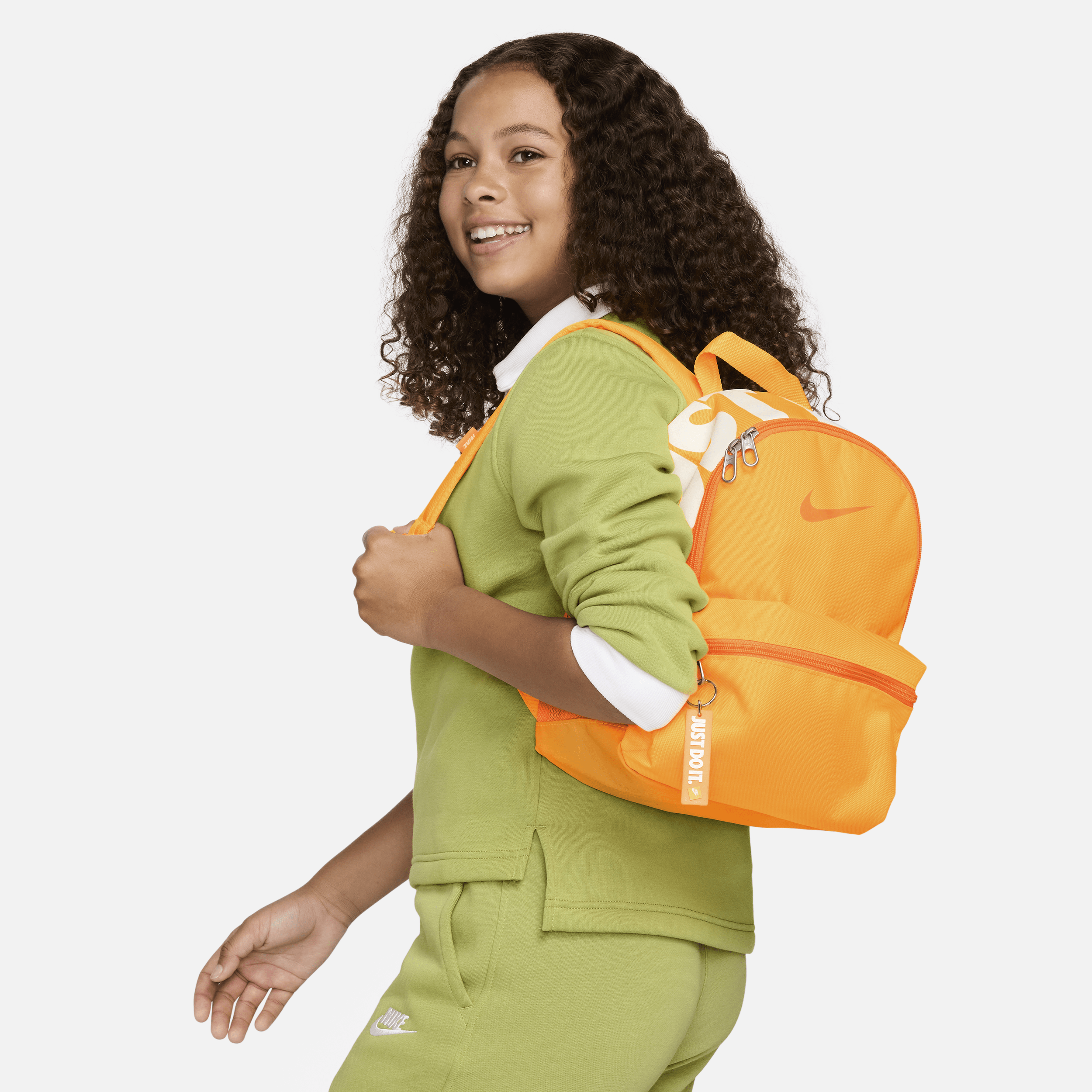 Nike Brasilia JDI-minirygsæk til børn (11 liter) - Orange