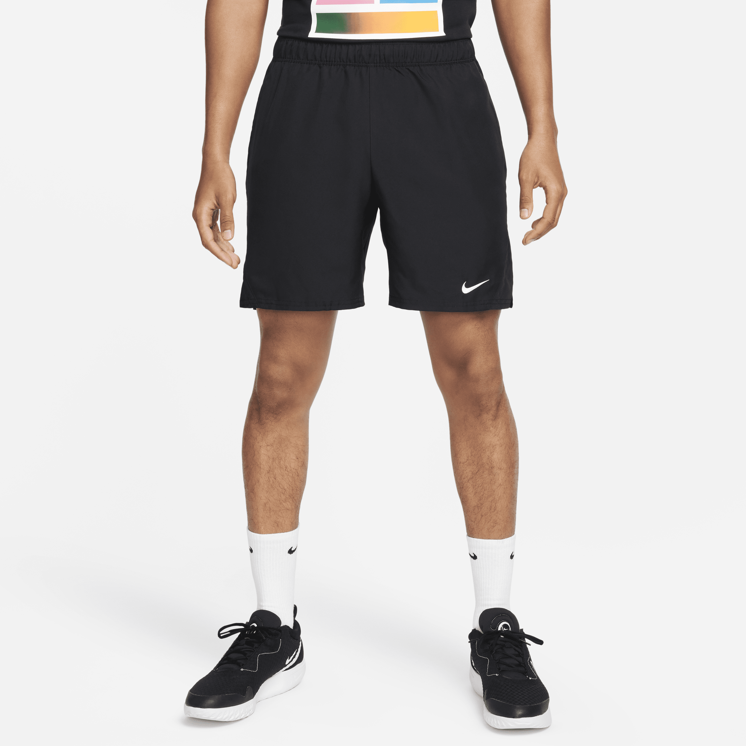 NikeCourt Victory Dri-FIT tennisshorts voor heren (18 cm) - Zwart