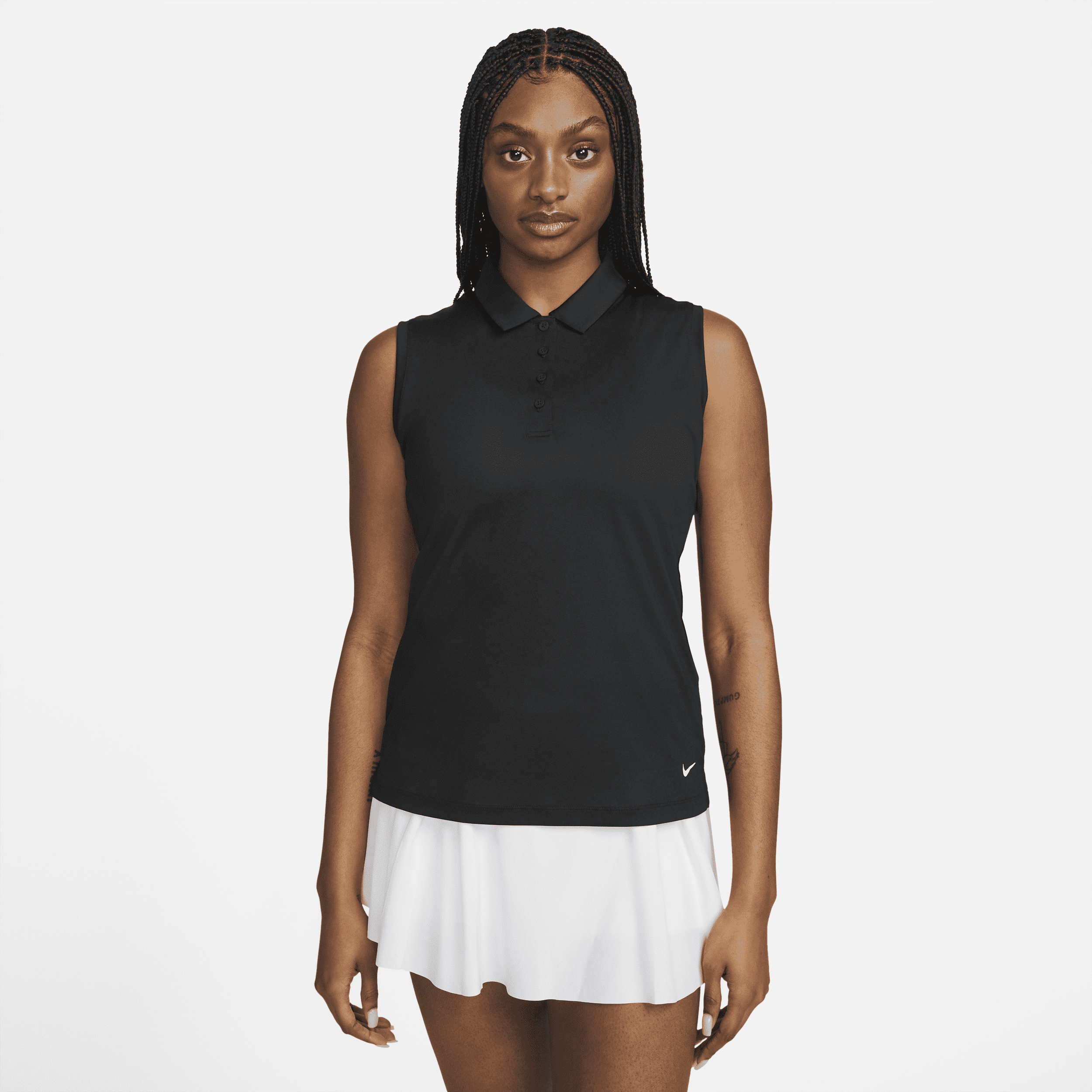 Nike Dri-FIT Victory Polo de golf sin mangas - Mujer - Negro