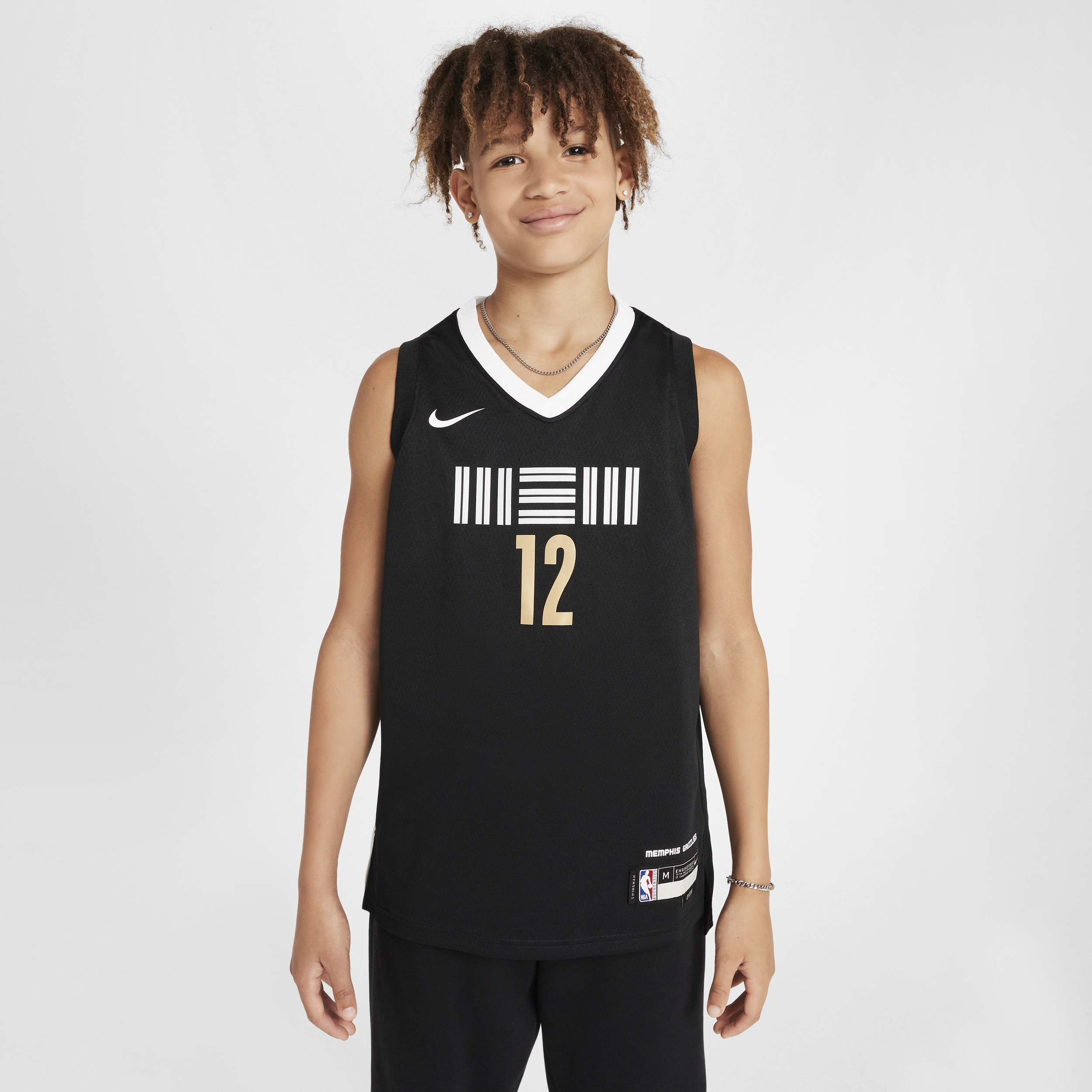 Ja Morant Memphis Grizzlies 2023/24 City Edition Camiseta Nike Dri-FIT NBA Swingman - Niño/a - Negro