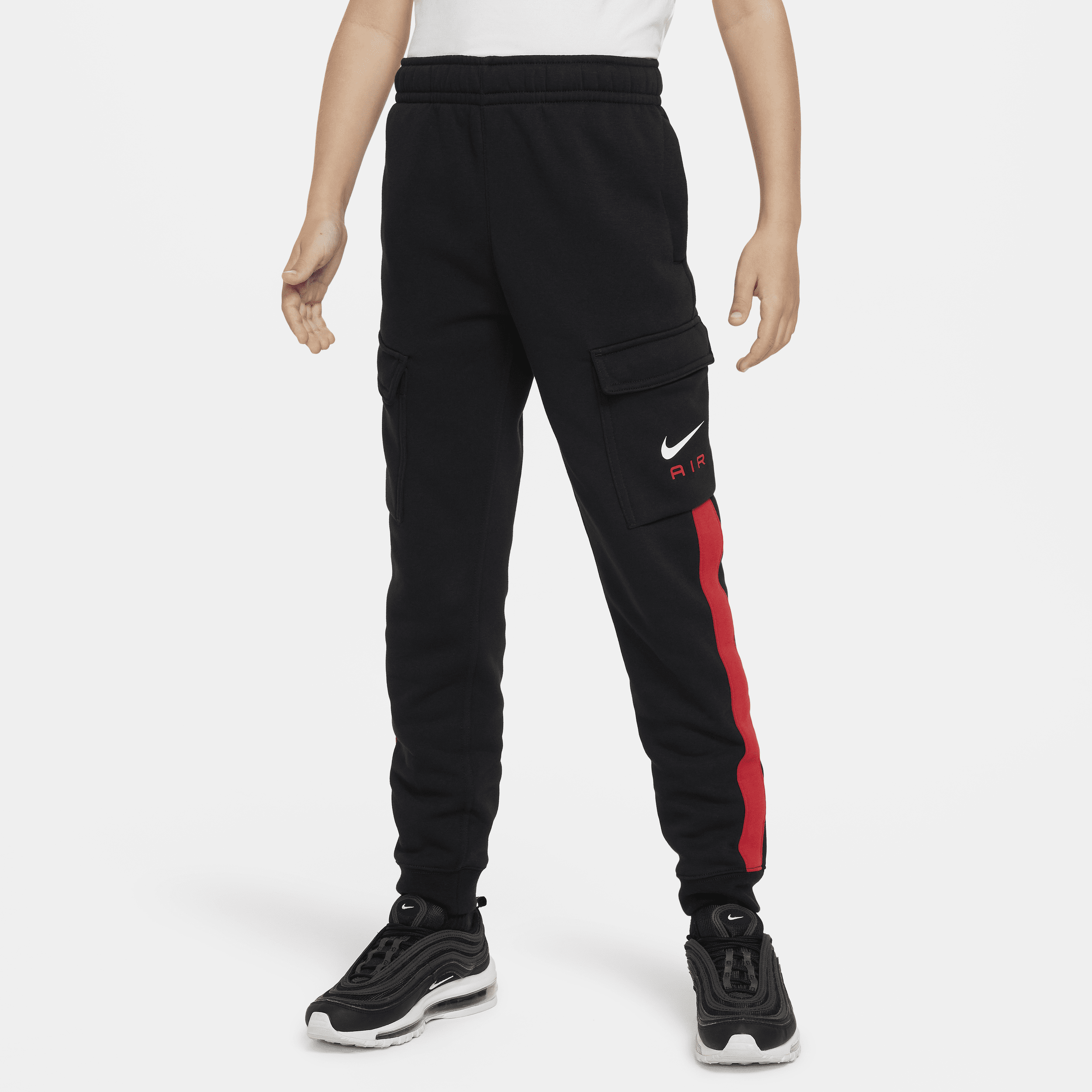 Nike Air Pantalón cargo de tejido Fleece - Niño/a - Negro