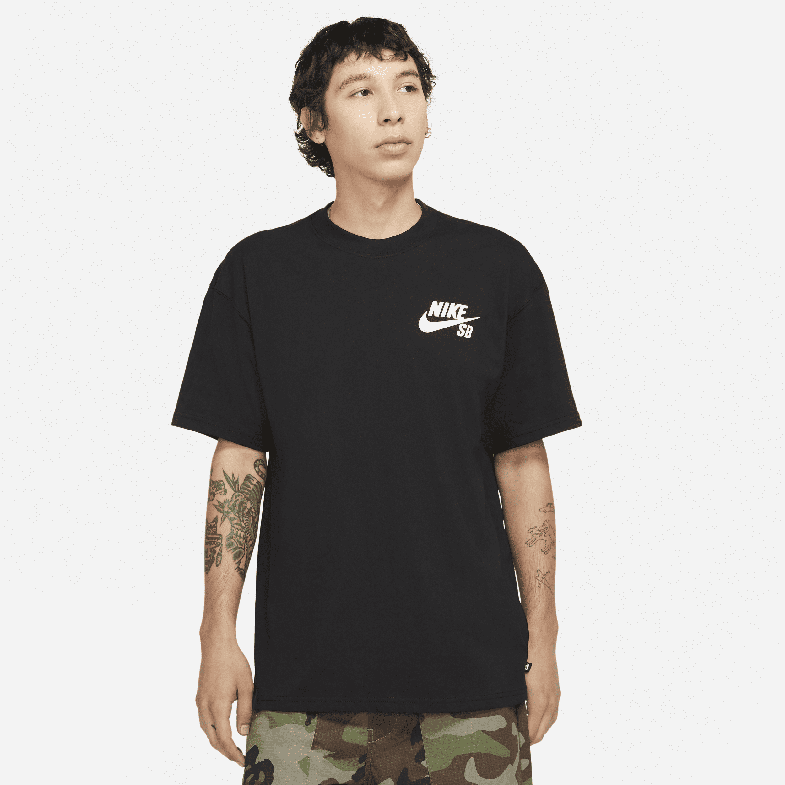 Nike SB-skater-T-shirt med logo - sort