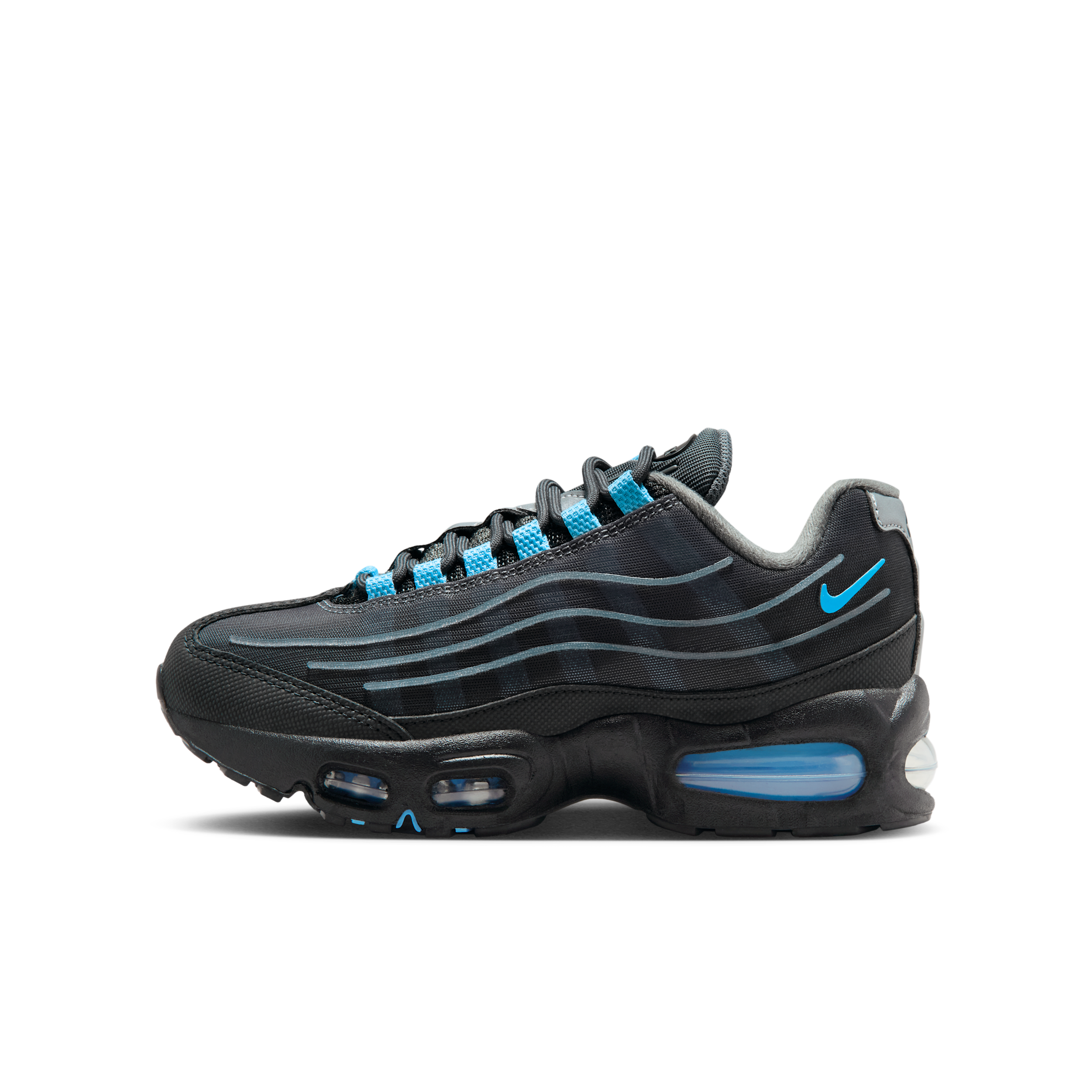 Nike Air Max 95 'Big Bubble' Tech Older Kids' Shoes - Black