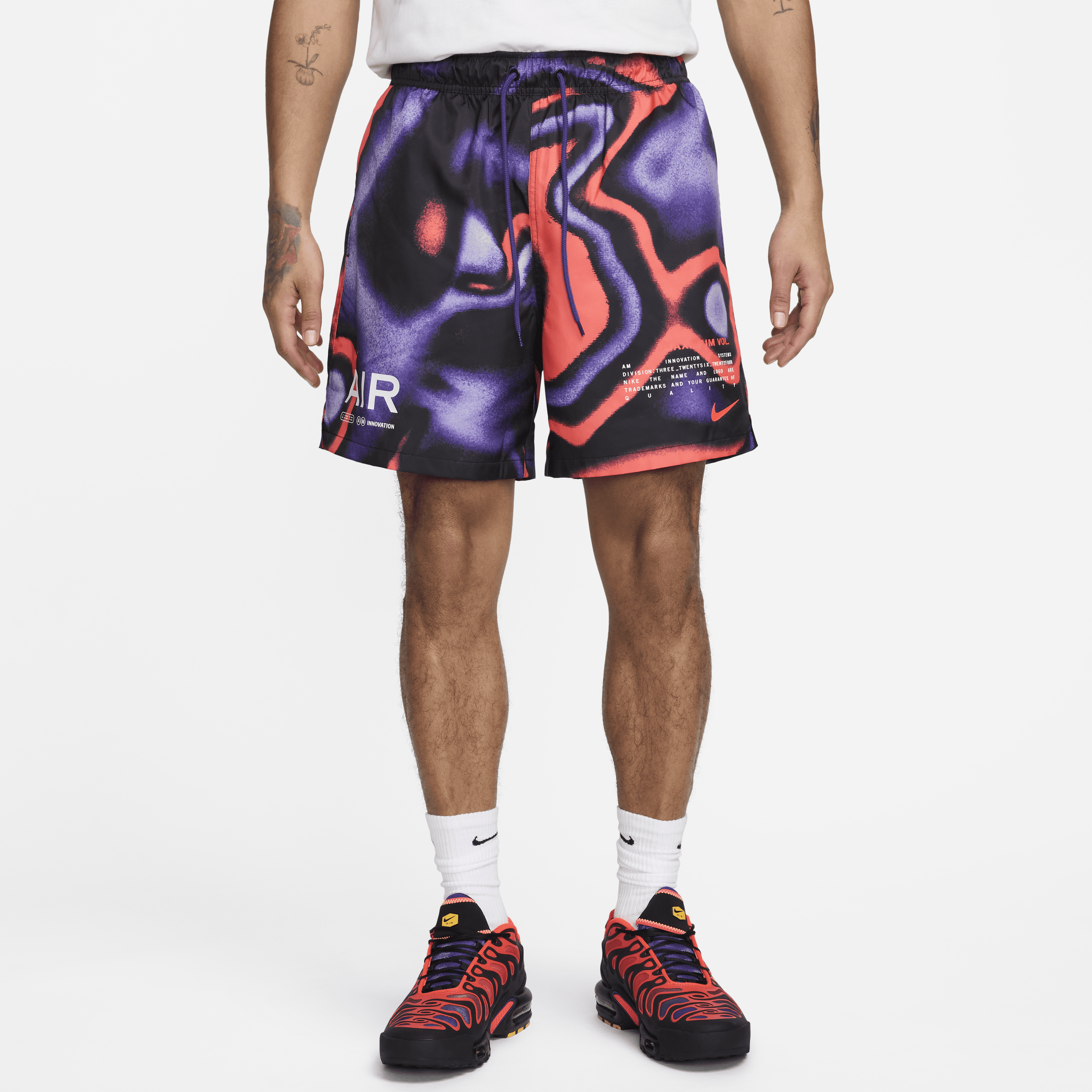 Nike Club Flow-shorts til mænd - lilla