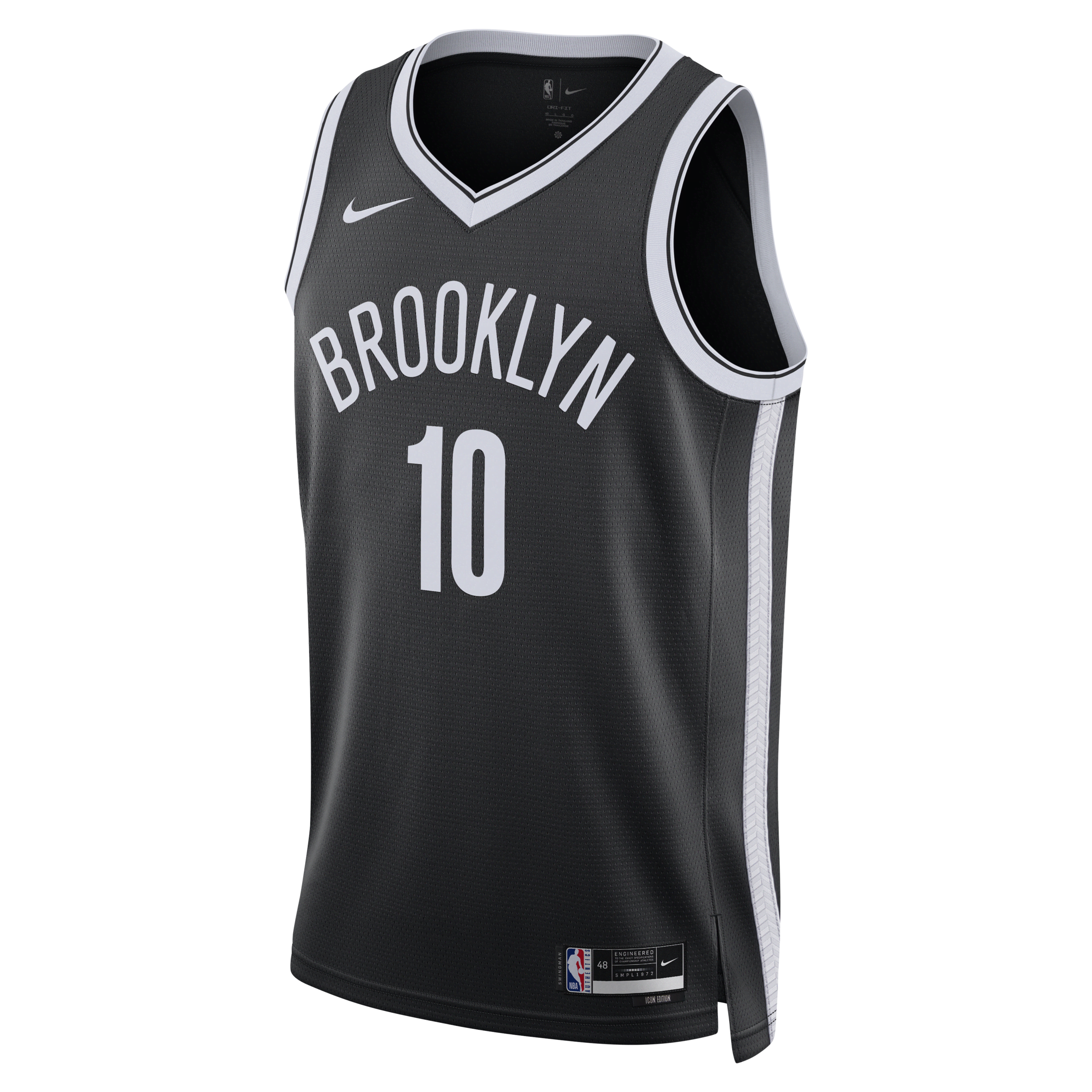 Brooklyn Nets Icon Edition 2022/23 Nike Dri-FIT Swingman NBA-jersey voor heren - Zwart