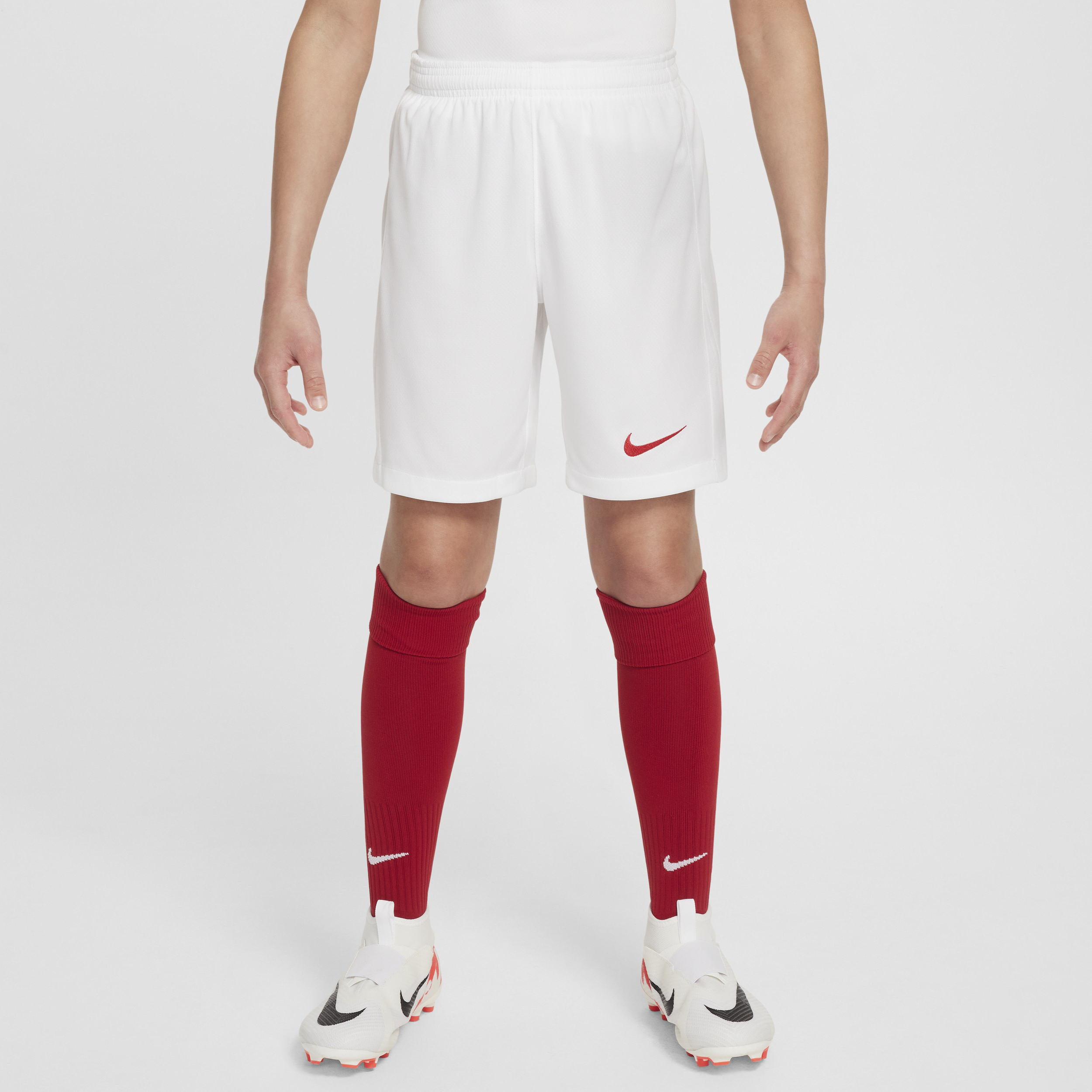 Shorts da calcio replica Nike Dri-FIT Turchia 2024/25 Stadium per ragazzo/a – Home/Away - Bianco