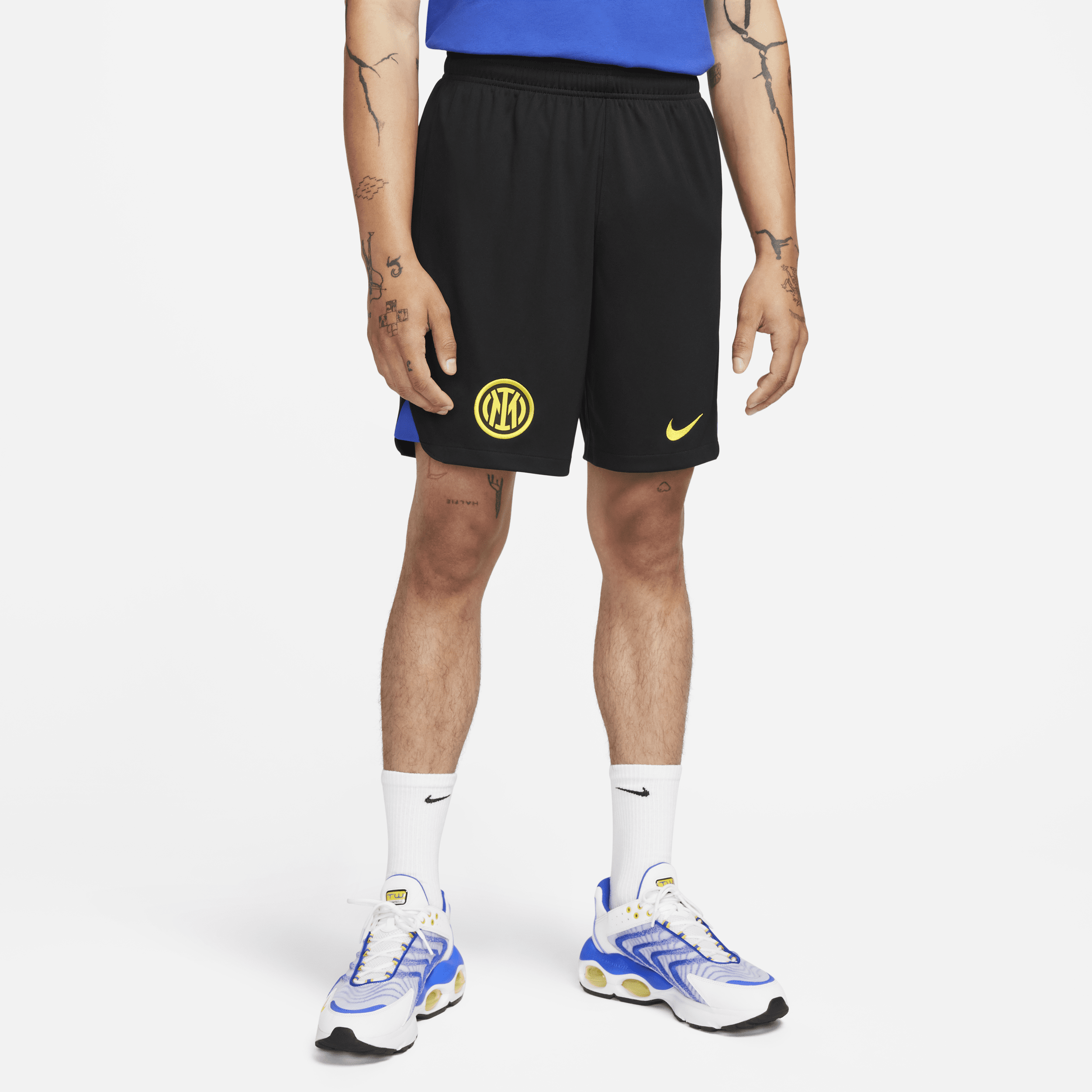 Primera y segunda equipación Stadium Inter de Milán 2023/24 Pantalón corto de fútbol Nike Dri-FIT - Hombre - Negro