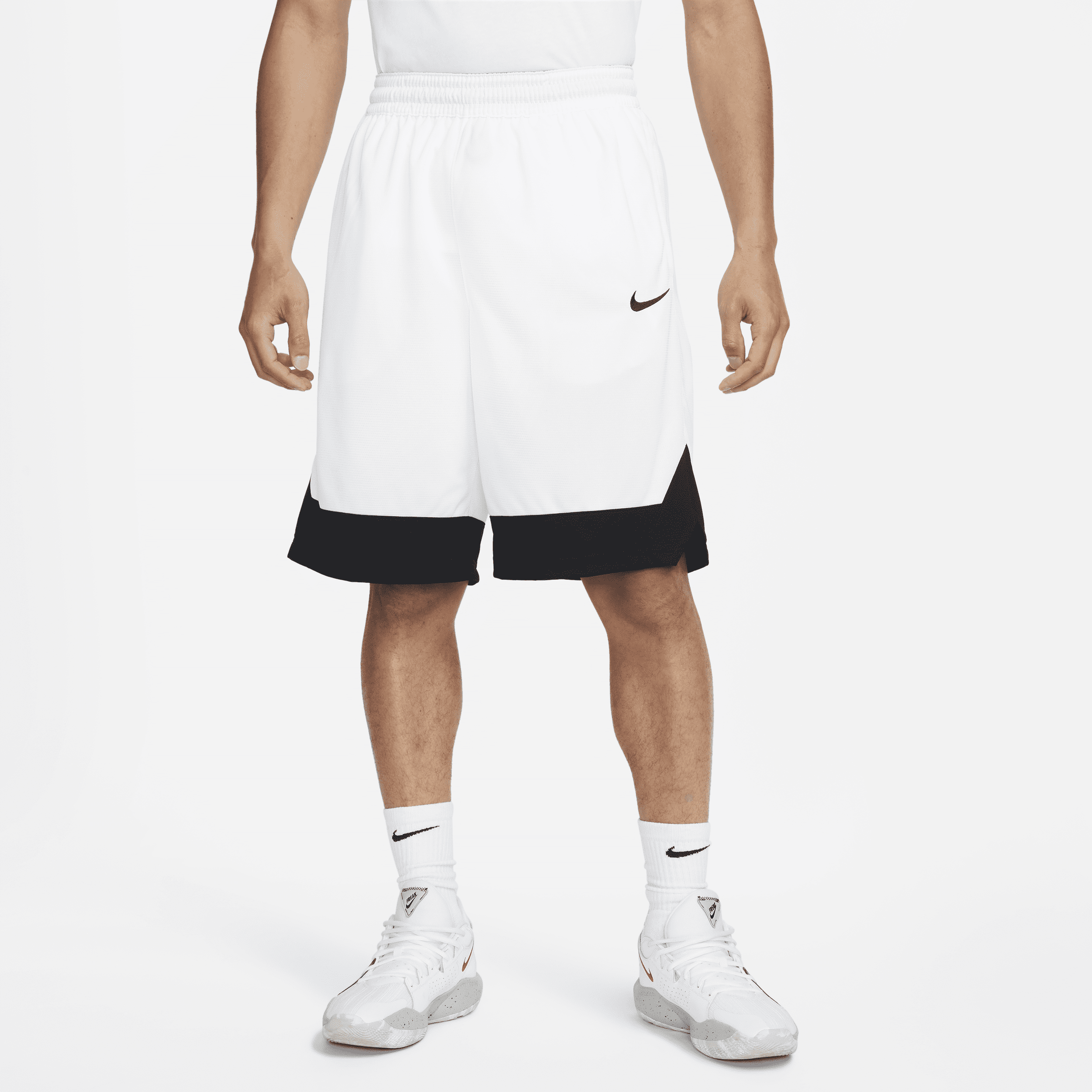 Nike Dri-FIT Icon-basketballshorts til mænd - hvid