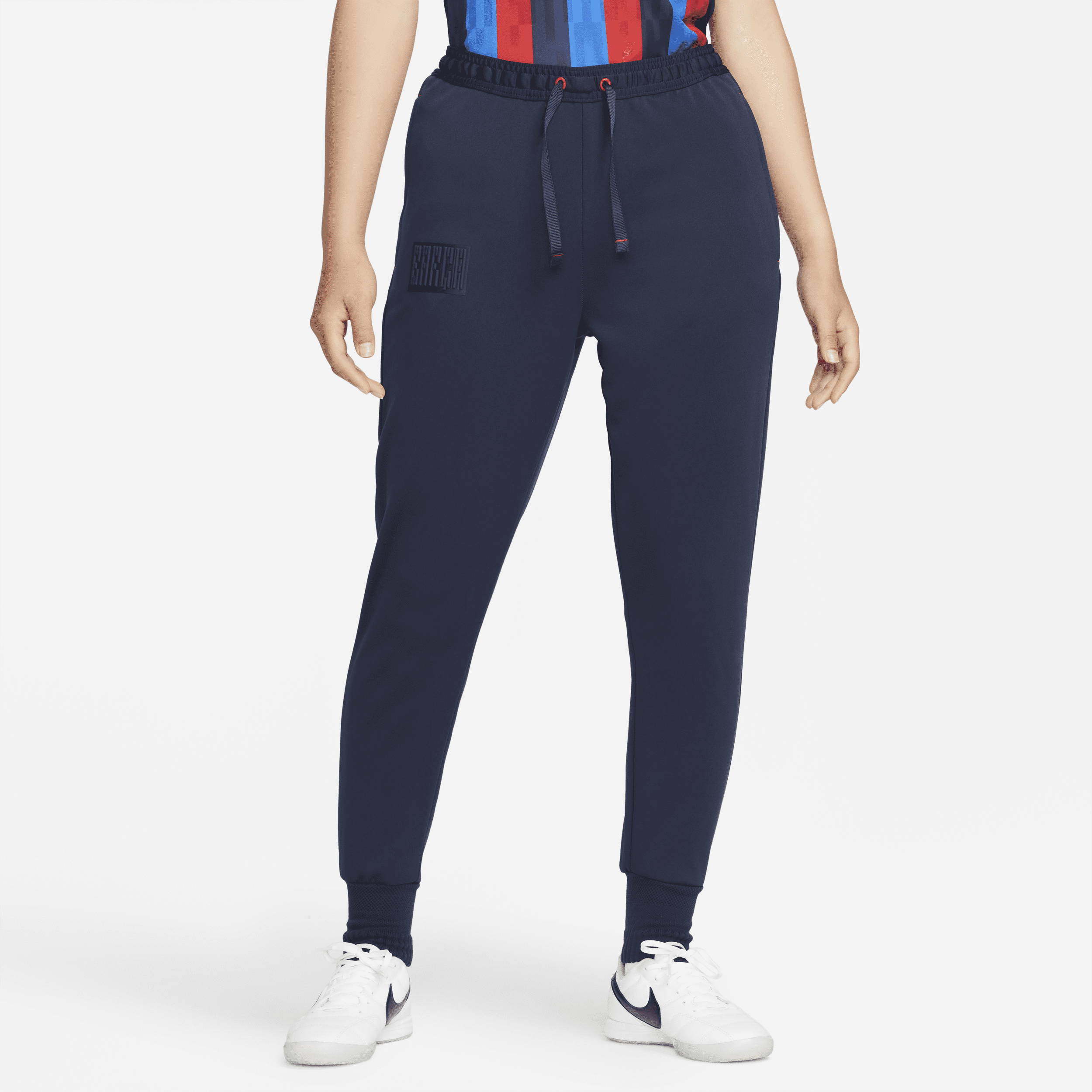 FC Barcelona Travel Nike Dri-FIT voetbalbroek voor dames - Blauw