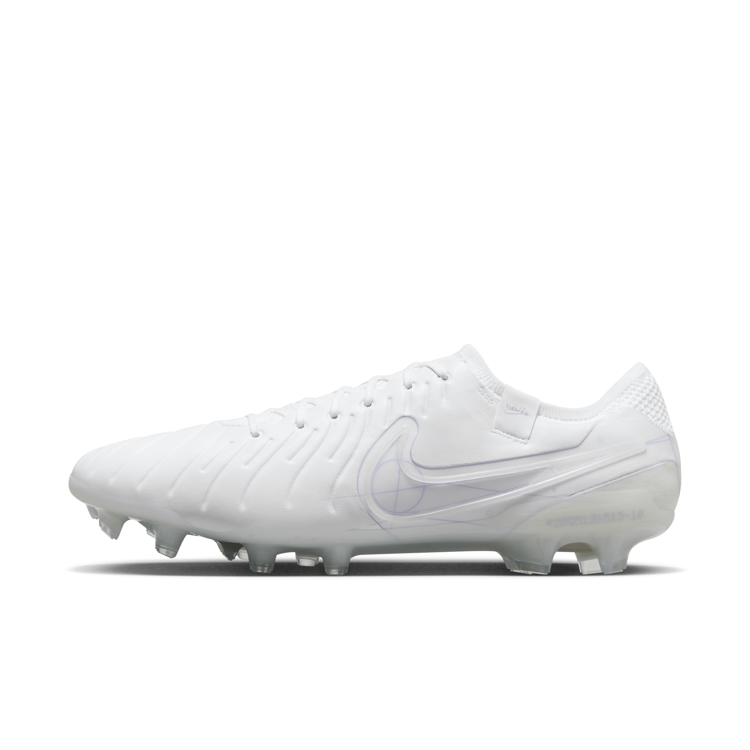 Nike Tiempo Legend 10 Elite low top voetbalschoenen (stevige ondergrond) - Wit