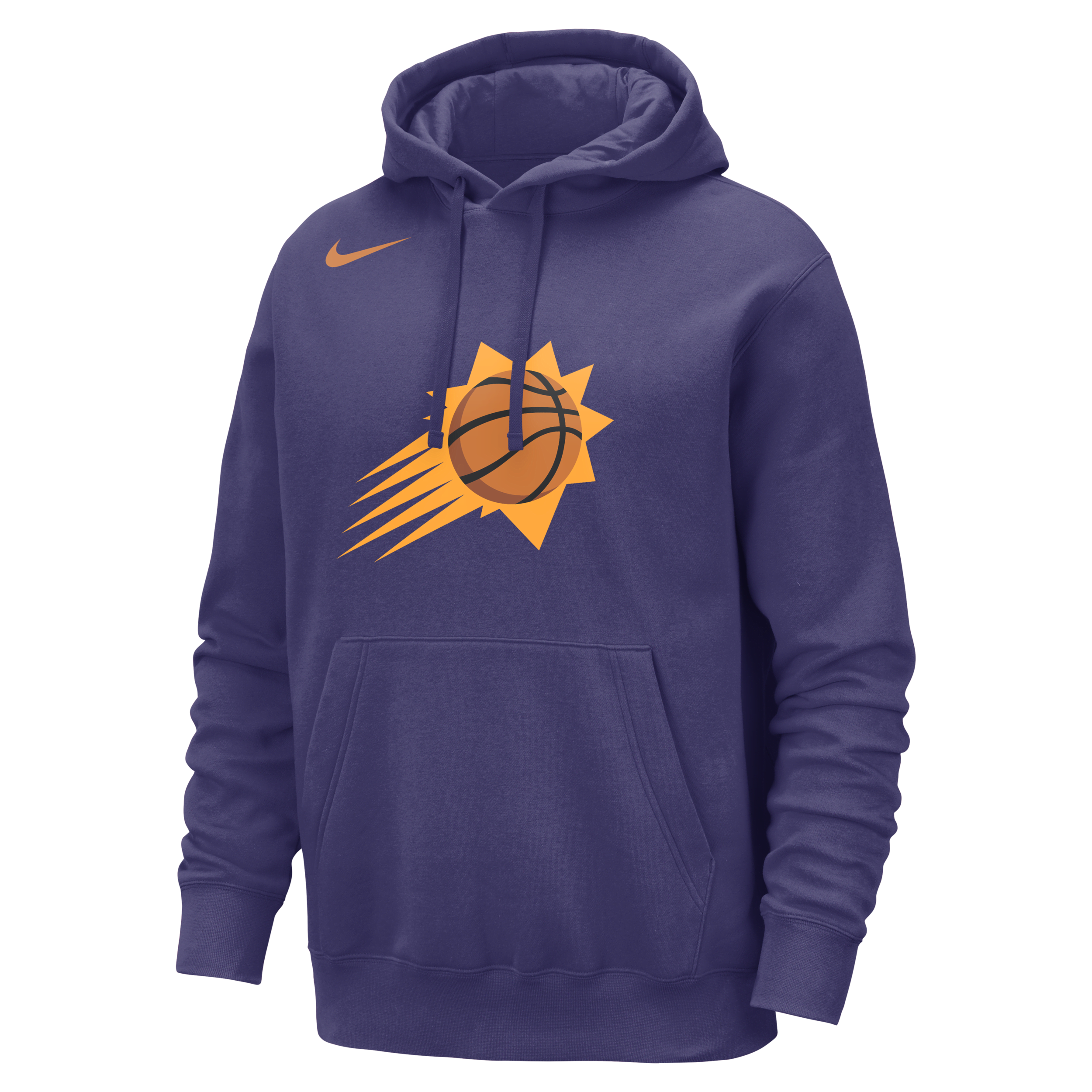 Phoenix Suns Club Nike NBA-pullover-hættetrøje til mænd - lilla